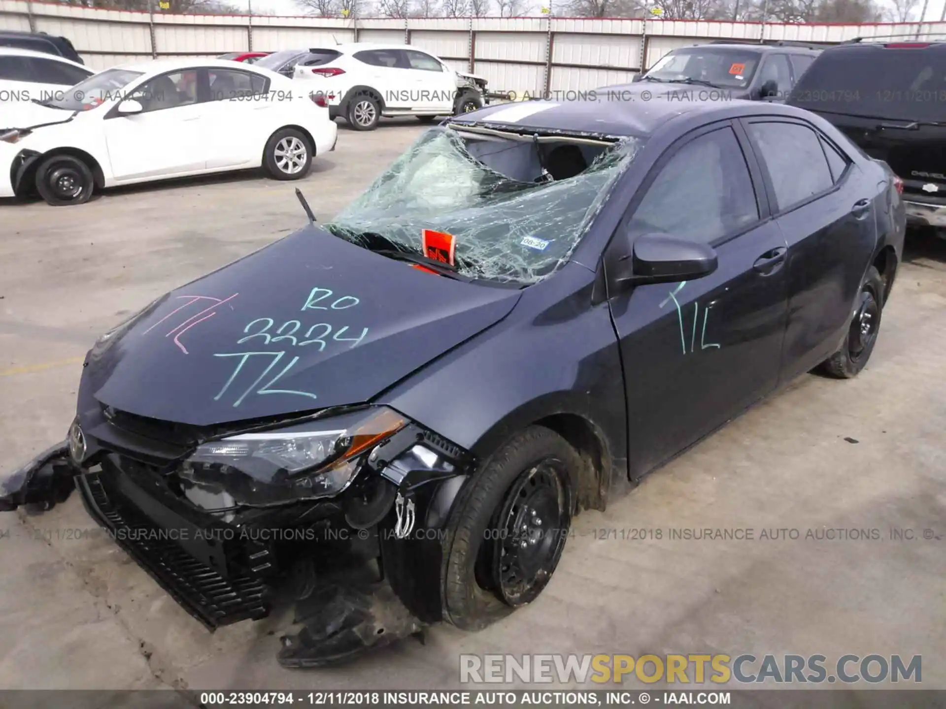 2 Photograph of a damaged car 5YFBURHE1KP861665 TOYOTA COROLLA 2019