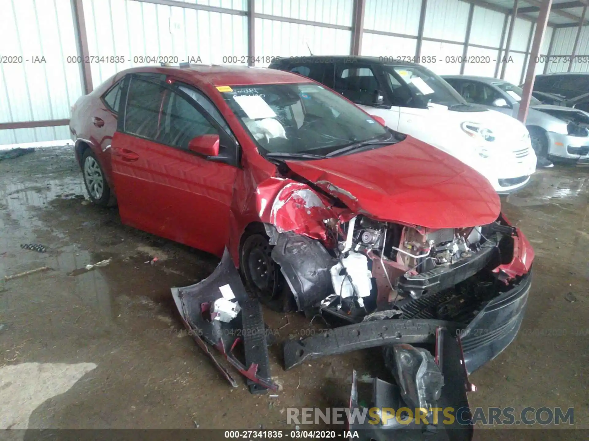 1 Photograph of a damaged car 5YFBURHE1KP861715 TOYOTA COROLLA 2019