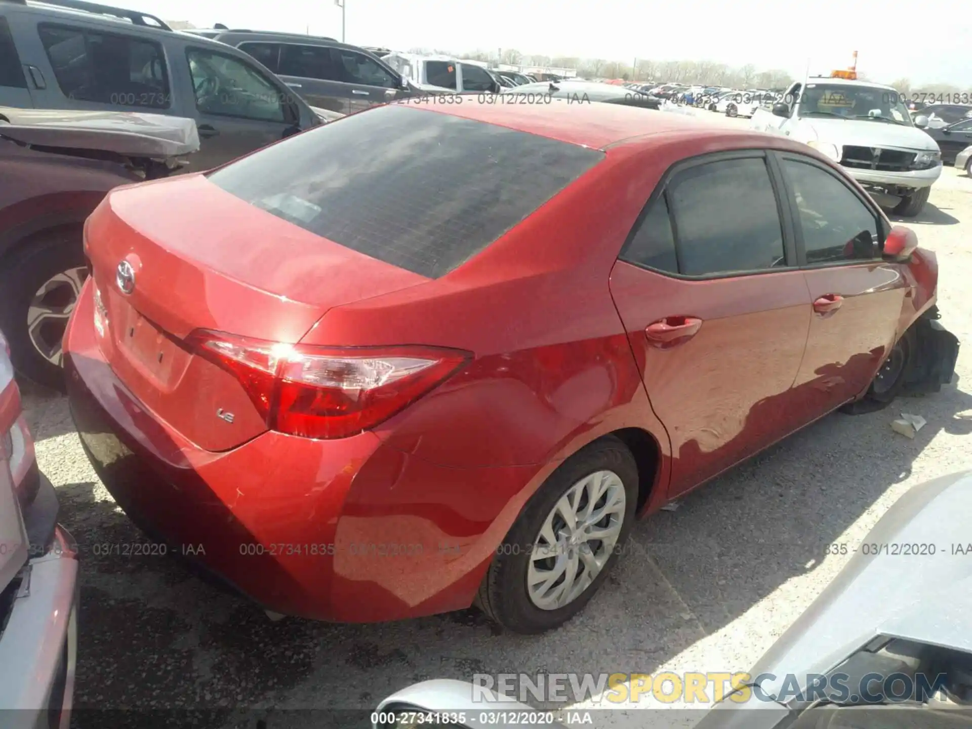 4 Photograph of a damaged car 5YFBURHE1KP861715 TOYOTA COROLLA 2019