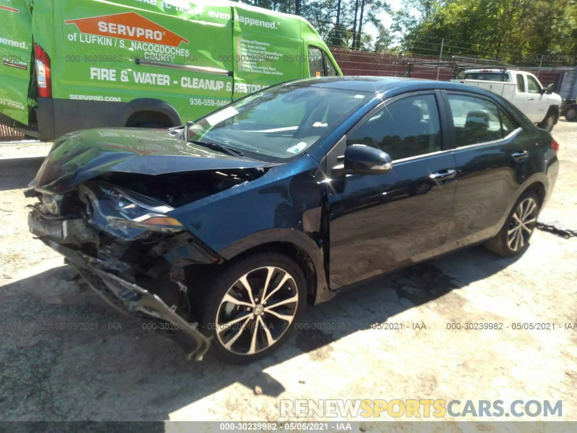 2 Photograph of a damaged car 5YFBURHE1KP862069 TOYOTA COROLLA 2019