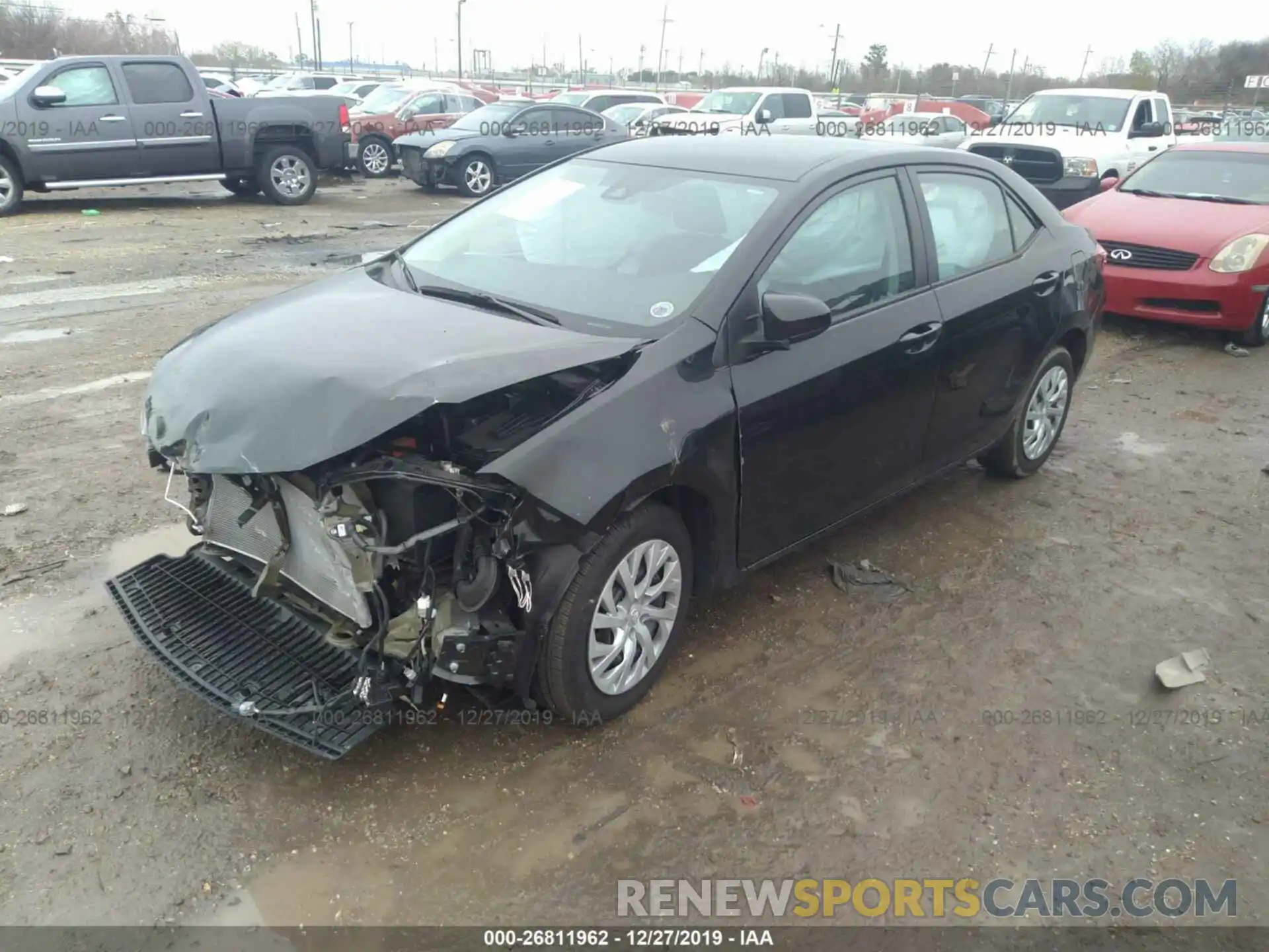 2 Photograph of a damaged car 5YFBURHE1KP862248 TOYOTA COROLLA 2019