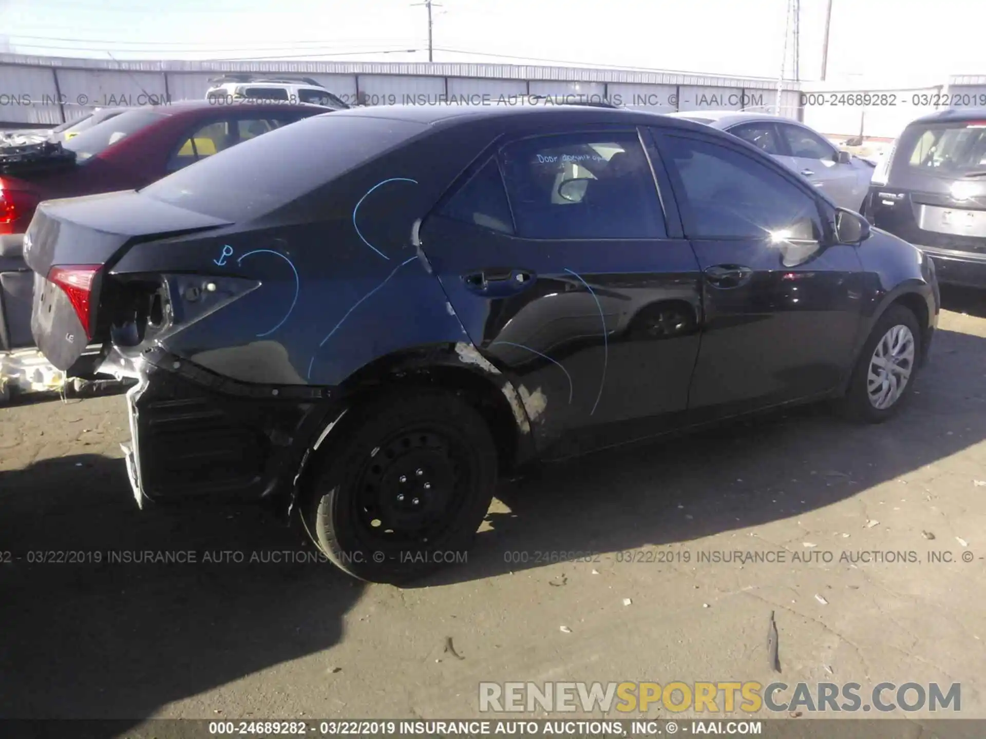 4 Photograph of a damaged car 5YFBURHE1KP862380 TOYOTA COROLLA 2019