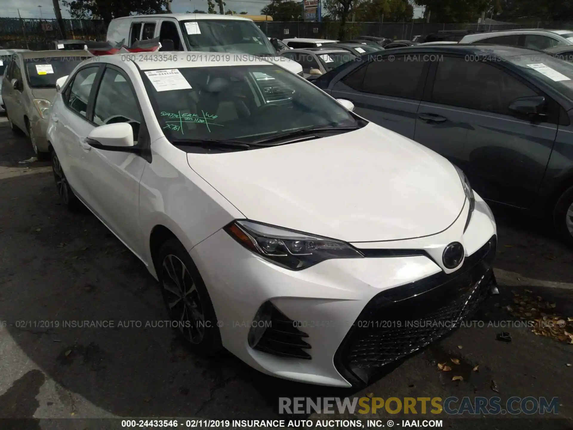 1 Photograph of a damaged car 5YFBURHE1KP862556 TOYOTA COROLLA 2019