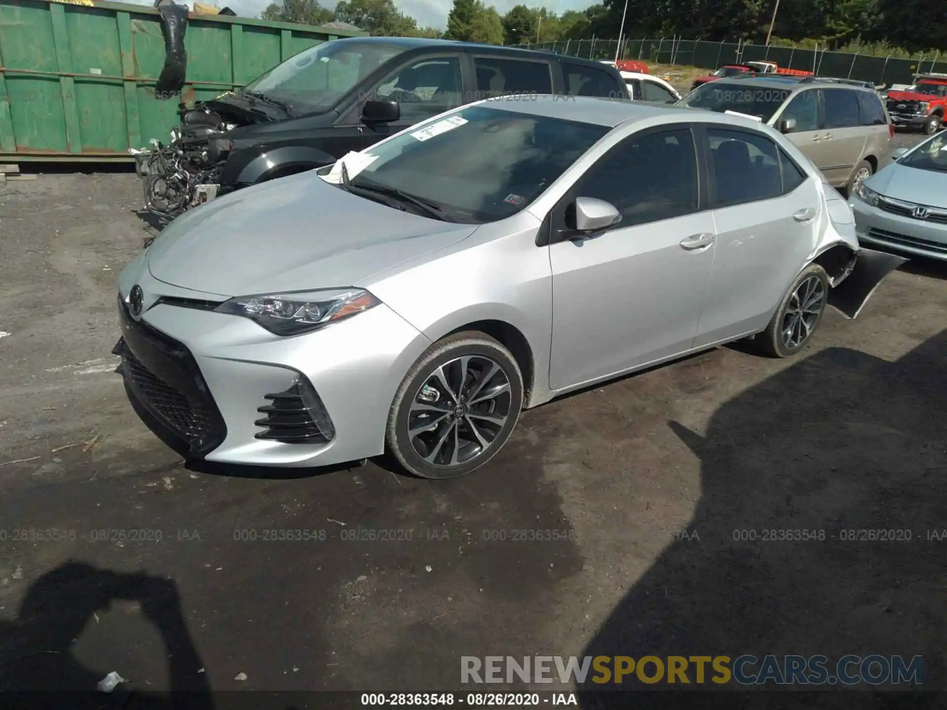 2 Фотография поврежденного автомобиля 5YFBURHE1KP862587 TOYOTA COROLLA 2019