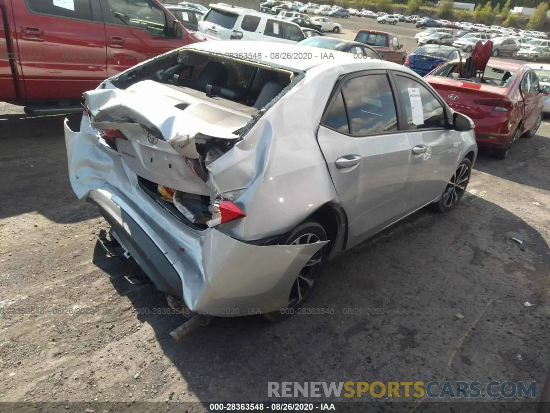 4 Photograph of a damaged car 5YFBURHE1KP862587 TOYOTA COROLLA 2019