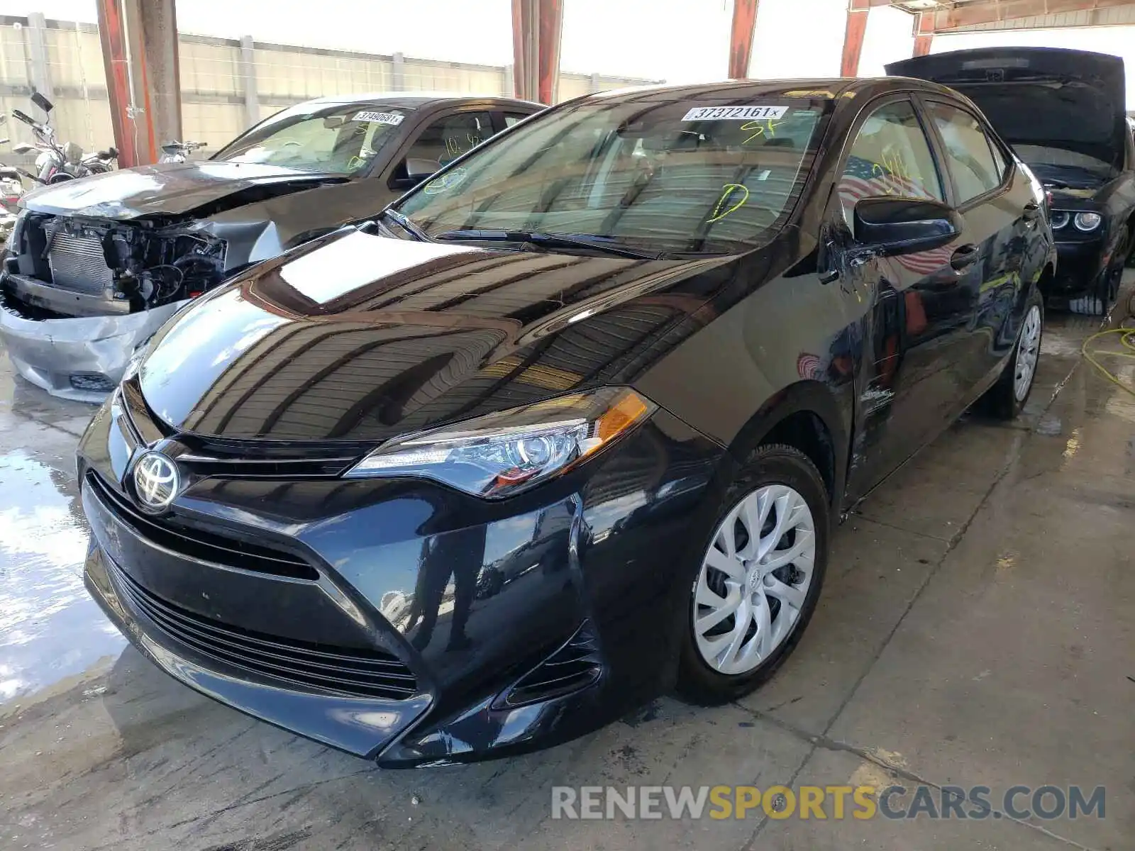 2 Photograph of a damaged car 5YFBURHE1KP864212 TOYOTA COROLLA 2019