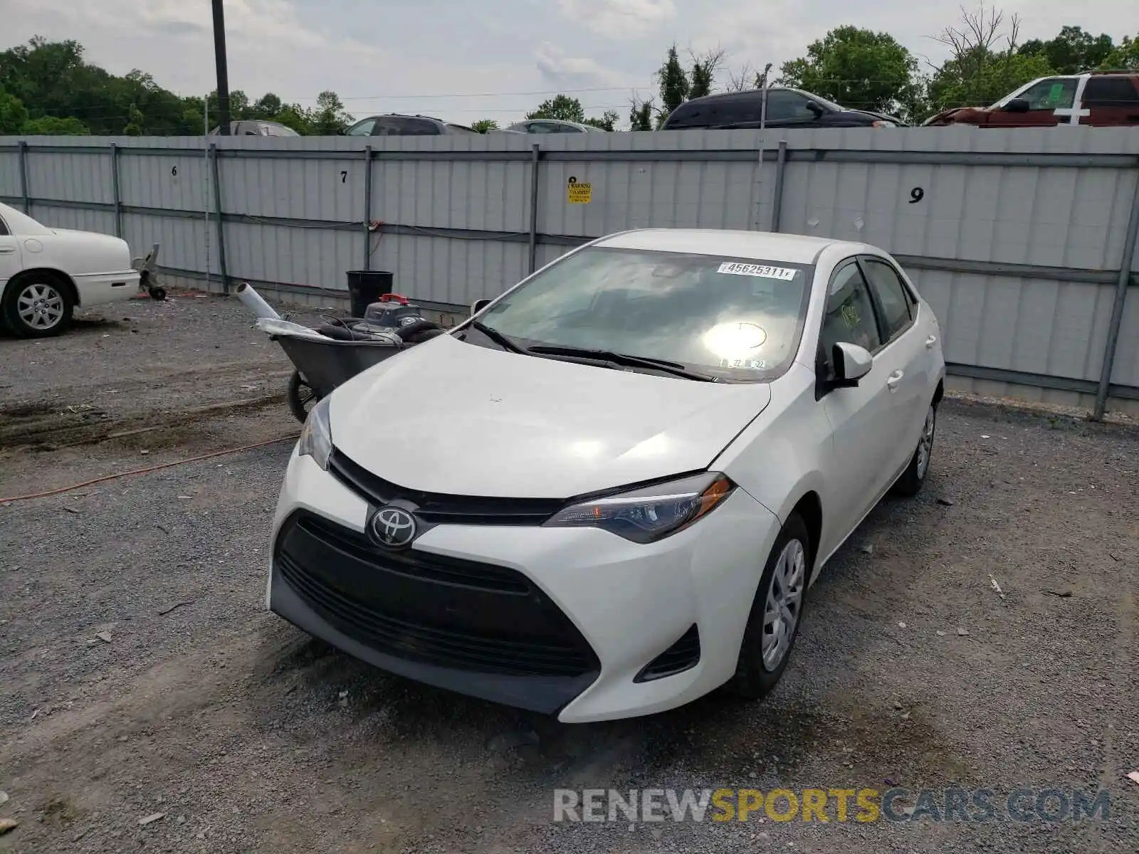 2 Photograph of a damaged car 5YFBURHE1KP864341 TOYOTA COROLLA 2019