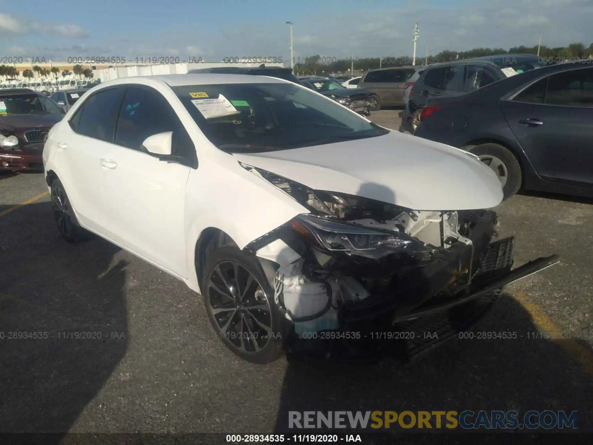 1 Photograph of a damaged car 5YFBURHE1KP865361 TOYOTA COROLLA 2019