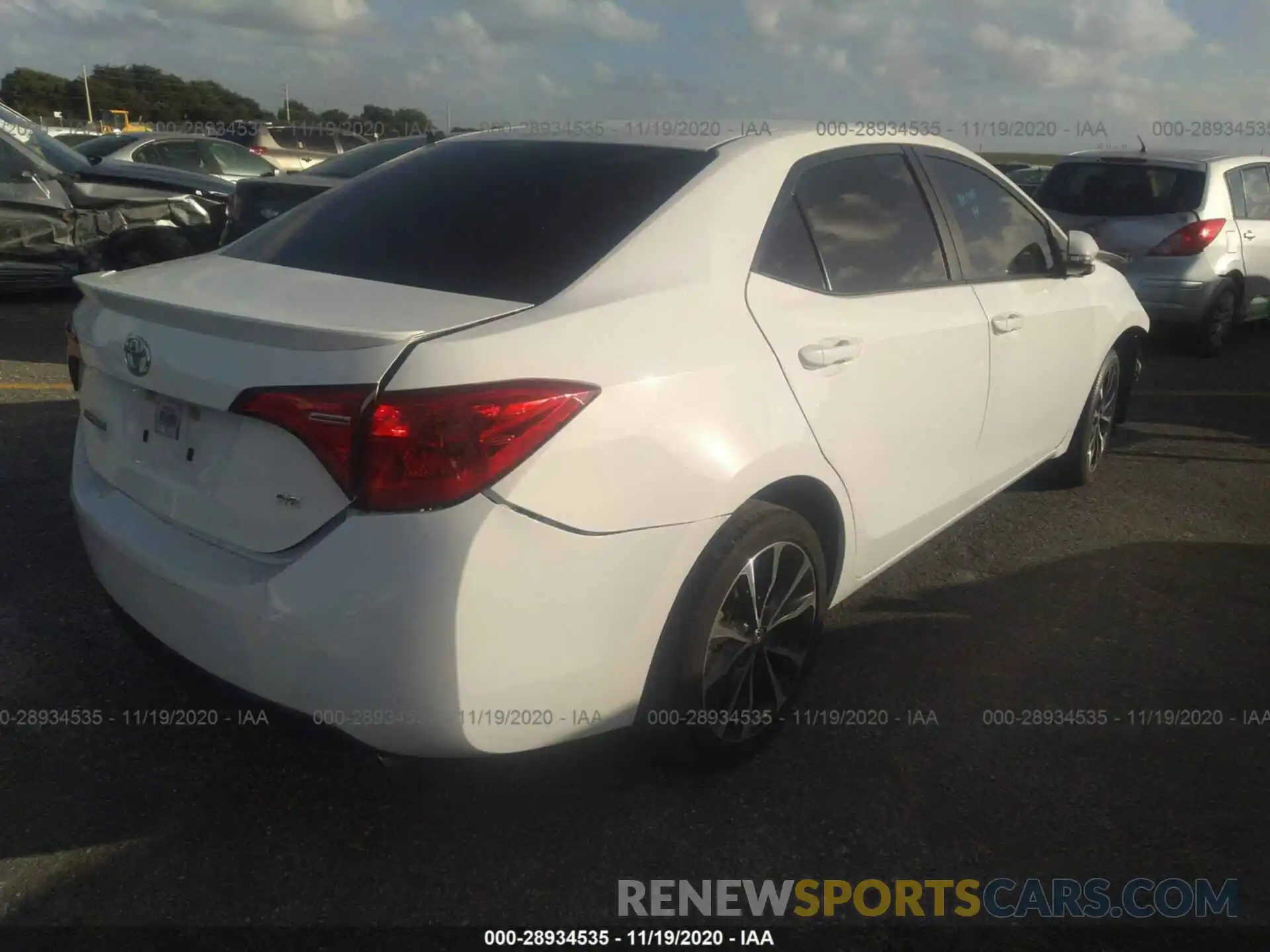 4 Photograph of a damaged car 5YFBURHE1KP865361 TOYOTA COROLLA 2019