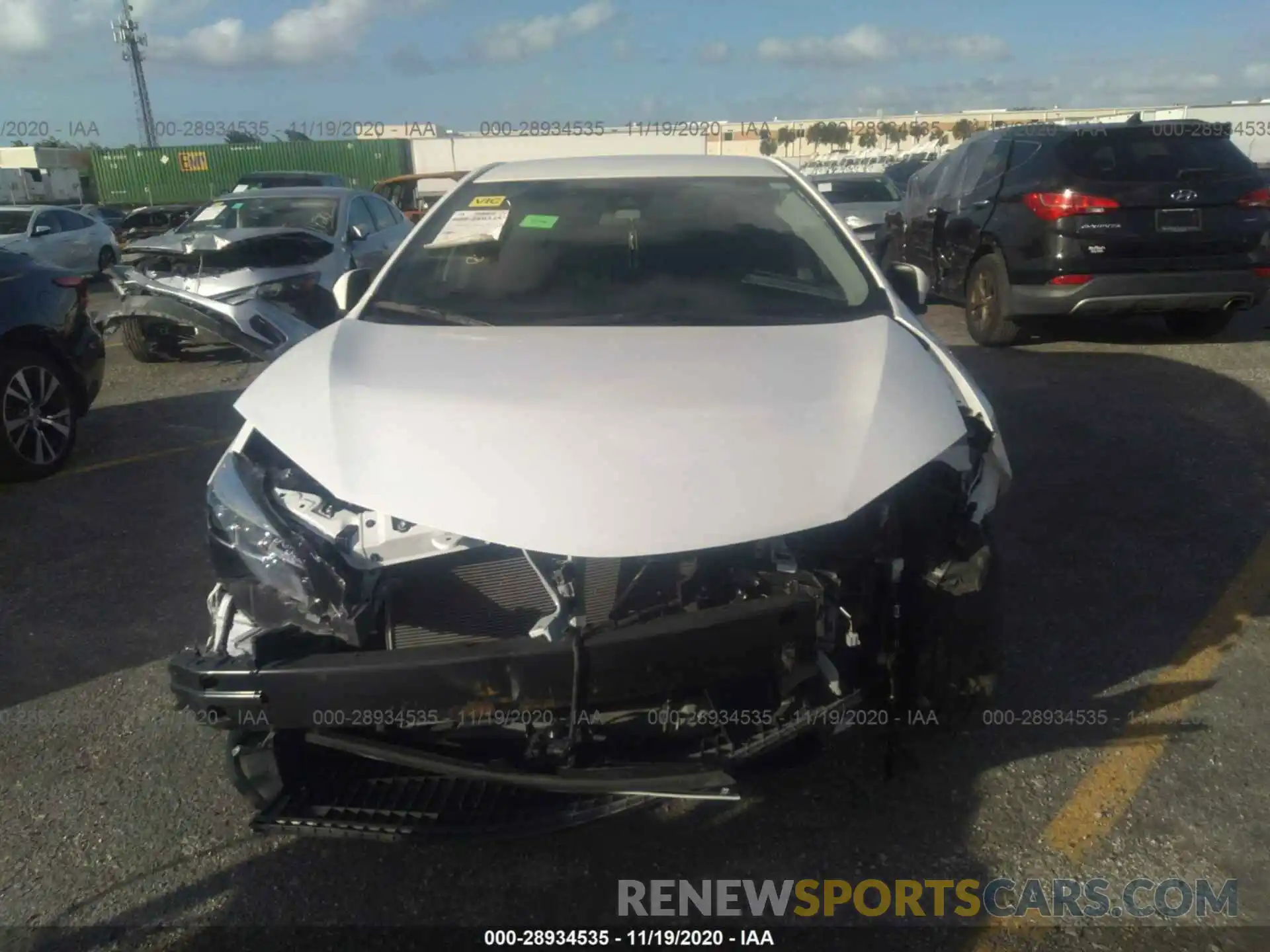 6 Photograph of a damaged car 5YFBURHE1KP865361 TOYOTA COROLLA 2019