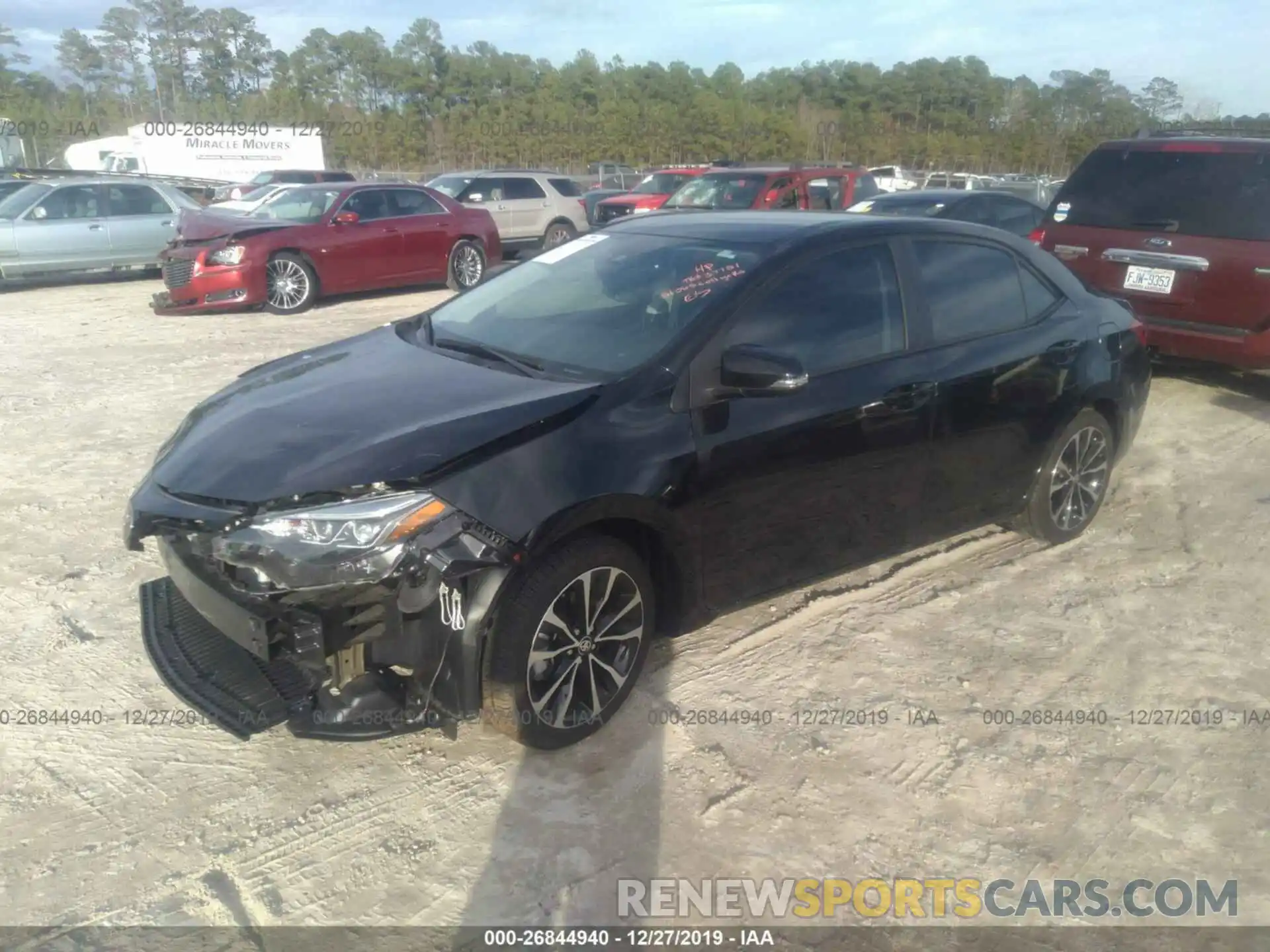 2 Photograph of a damaged car 5YFBURHE1KP865814 TOYOTA COROLLA 2019