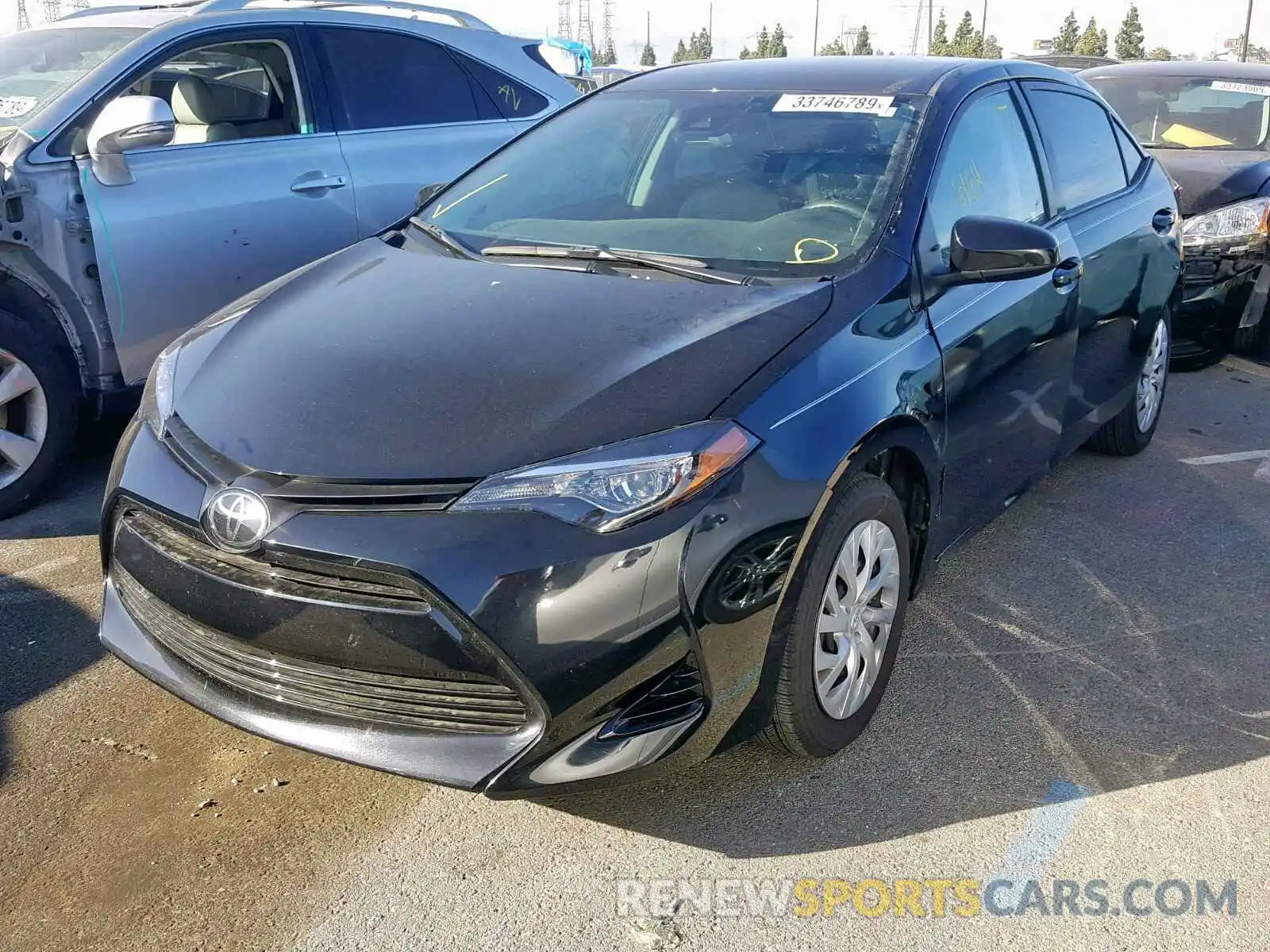 2 Photograph of a damaged car 5YFBURHE1KP865893 TOYOTA COROLLA 2019