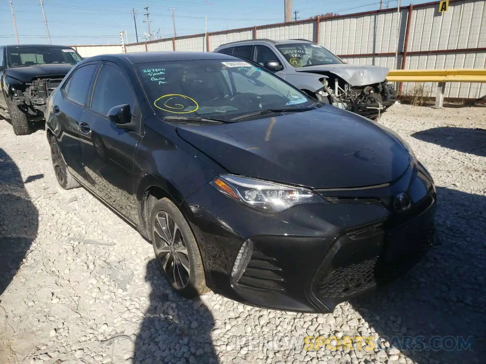 1 Photograph of a damaged car 5YFBURHE1KP866011 TOYOTA COROLLA 2019