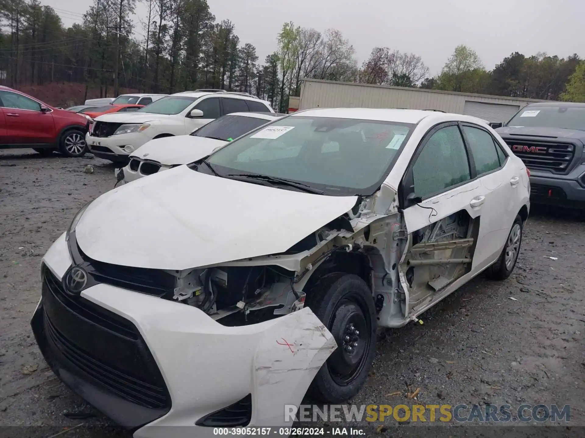 2 Photograph of a damaged car 5YFBURHE1KP866087 TOYOTA COROLLA 2019