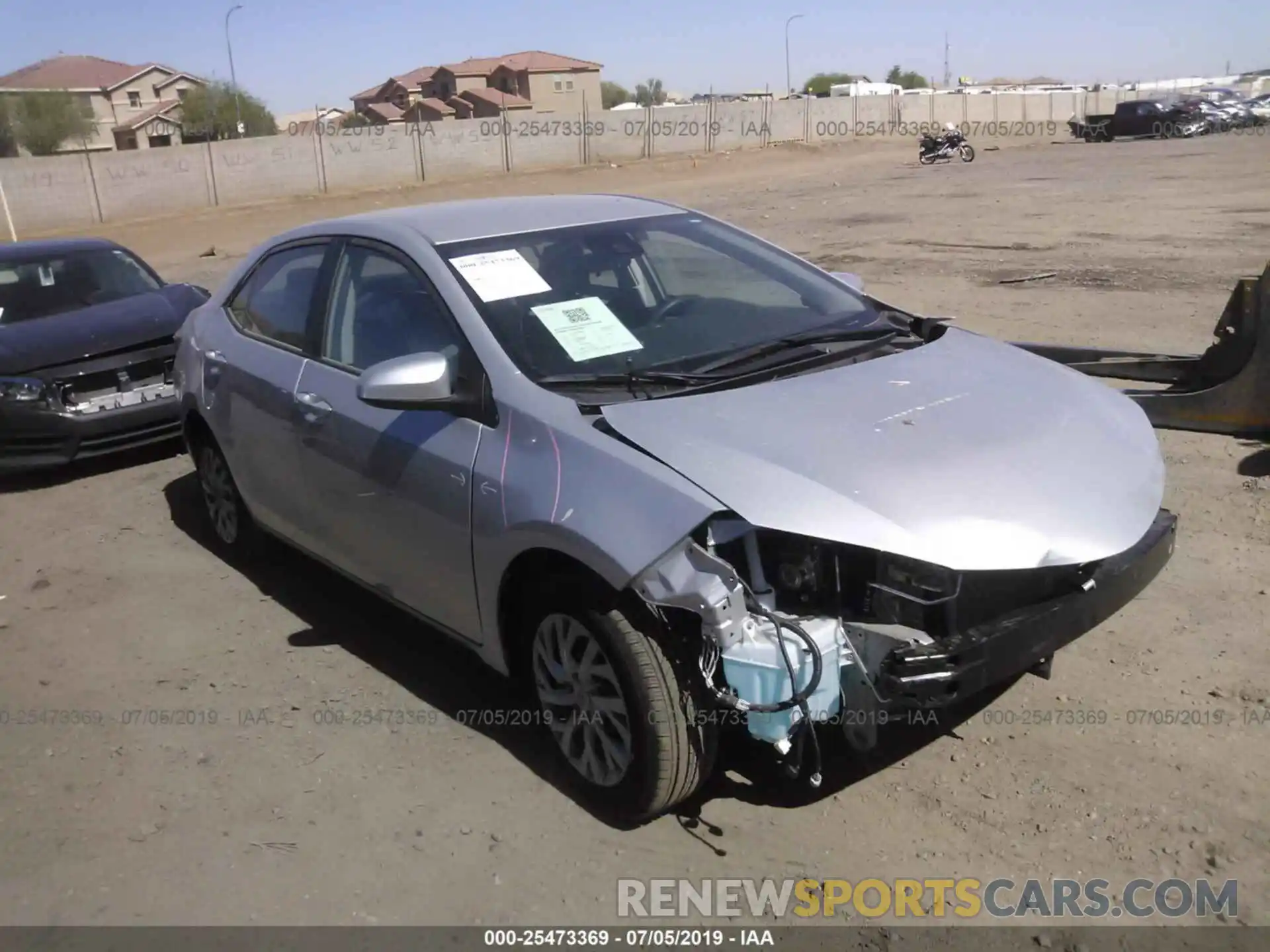 1 Photograph of a damaged car 5YFBURHE1KP866610 TOYOTA COROLLA 2019