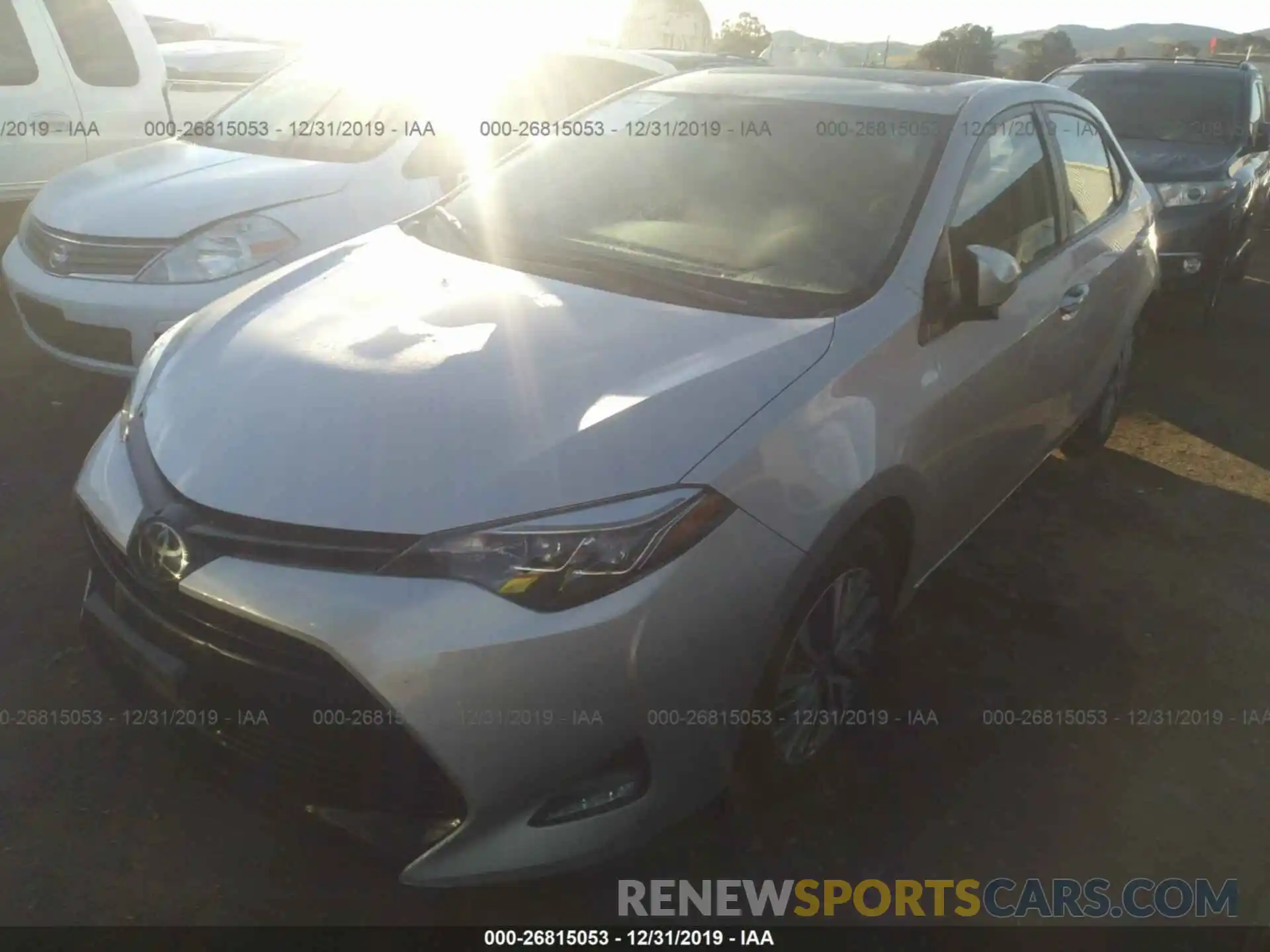 2 Photograph of a damaged car 5YFBURHE1KP866638 TOYOTA COROLLA 2019