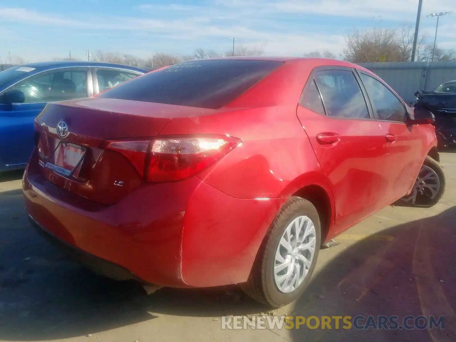 4 Photograph of a damaged car 5YFBURHE1KP867157 TOYOTA COROLLA 2019