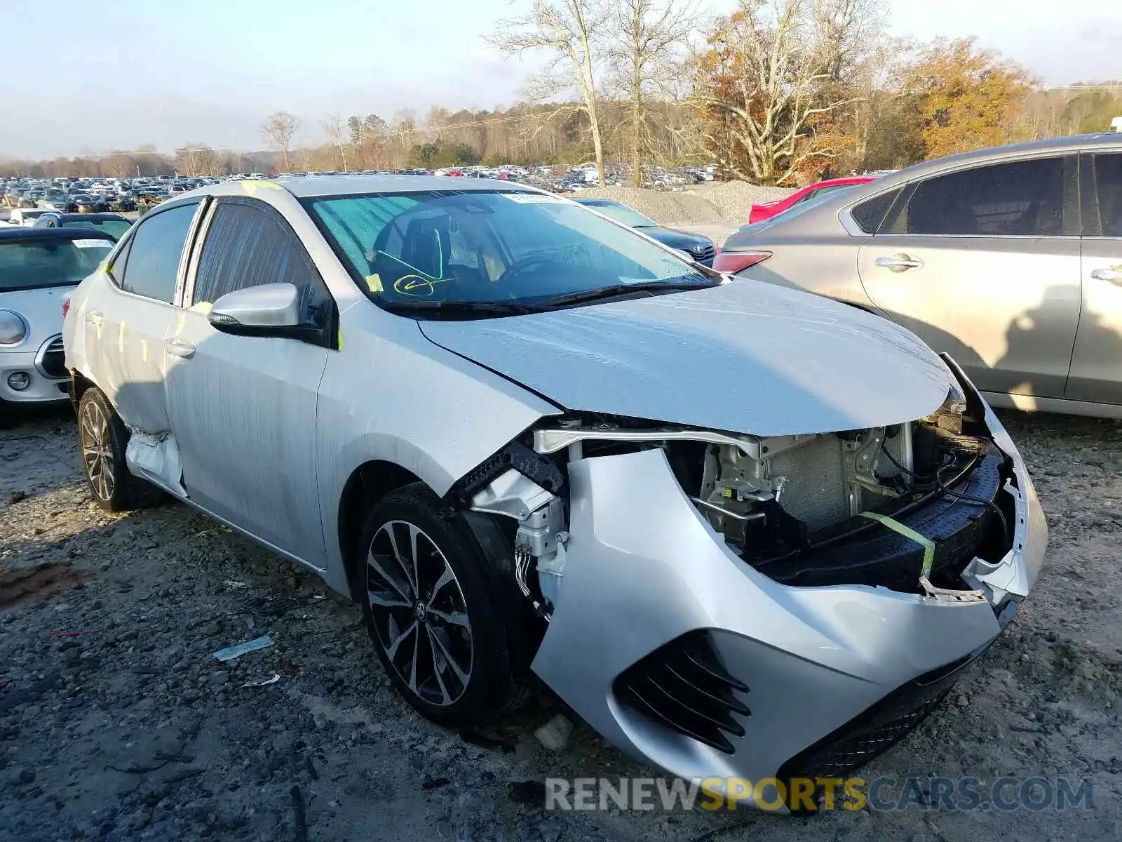 1 Photograph of a damaged car 5YFBURHE1KP867594 TOYOTA COROLLA 2019