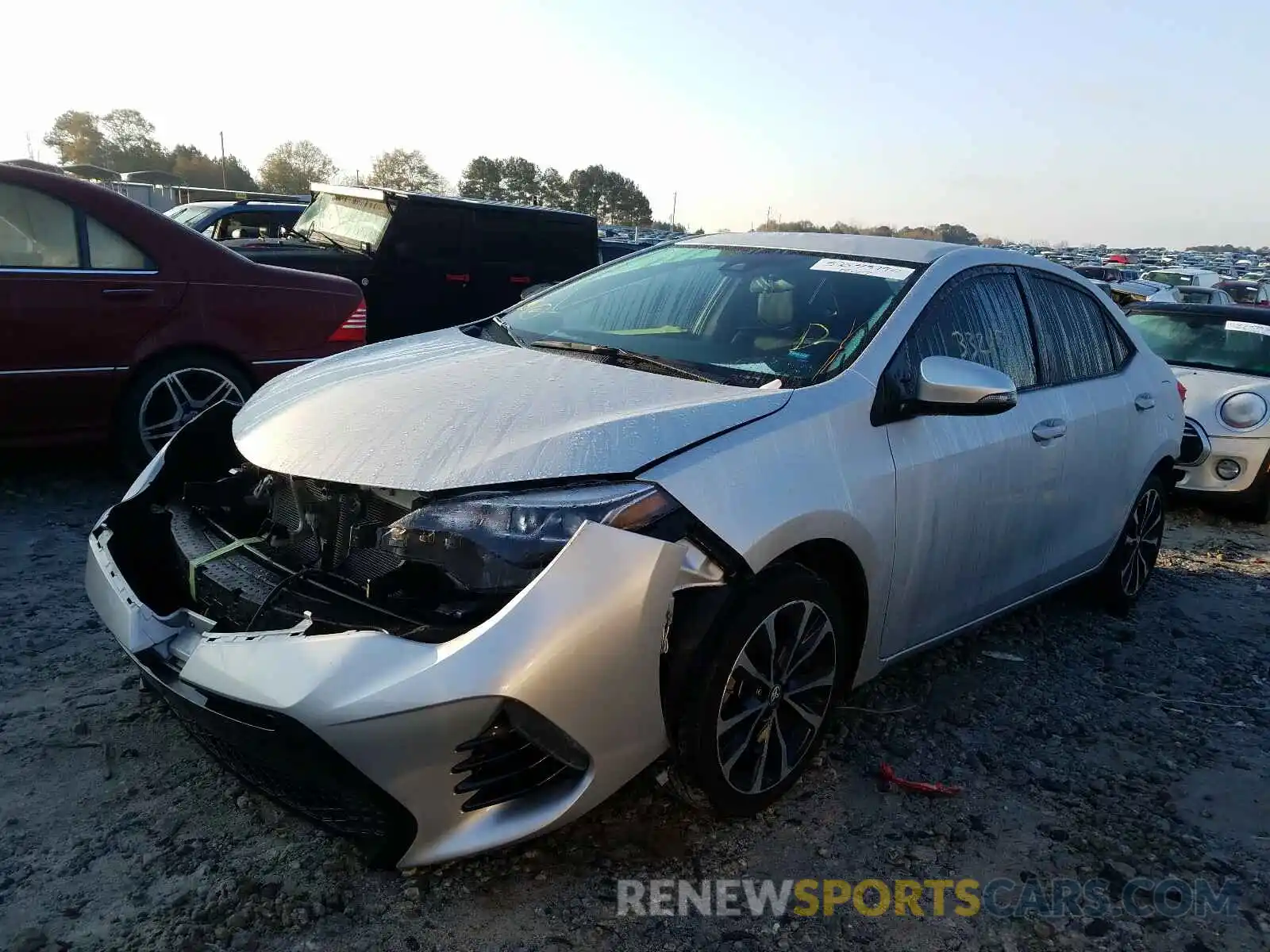 2 Photograph of a damaged car 5YFBURHE1KP867594 TOYOTA COROLLA 2019