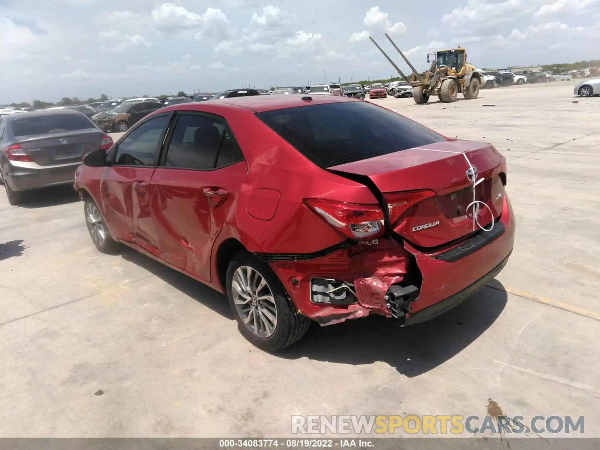 3 Photograph of a damaged car 5YFBURHE1KP867871 TOYOTA COROLLA 2019