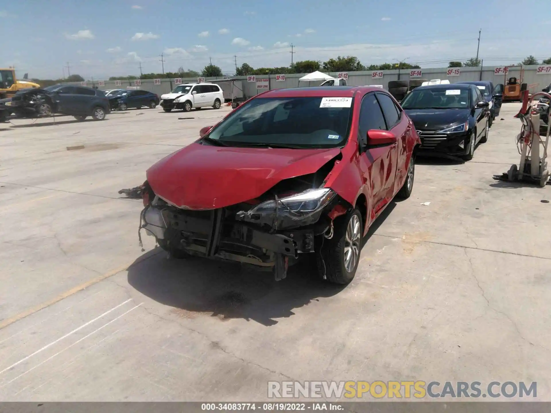 6 Photograph of a damaged car 5YFBURHE1KP867871 TOYOTA COROLLA 2019