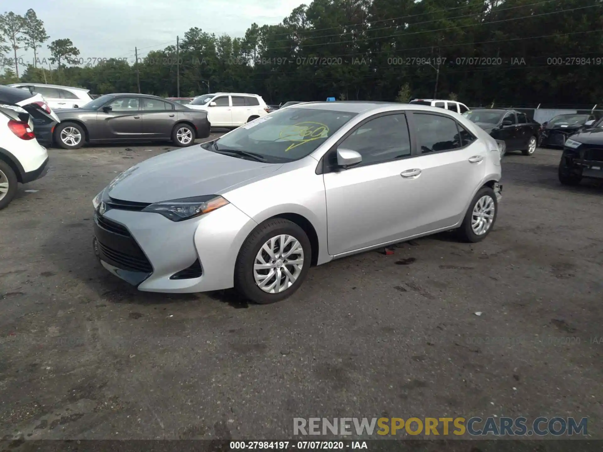 2 Photograph of a damaged car 5YFBURHE1KP868373 TOYOTA COROLLA 2019