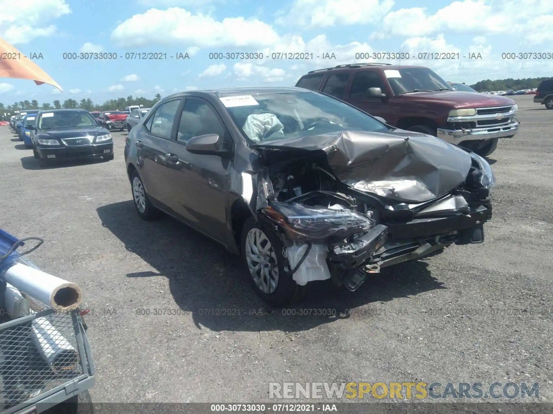 1 Photograph of a damaged car 5YFBURHE1KP868437 TOYOTA COROLLA 2019