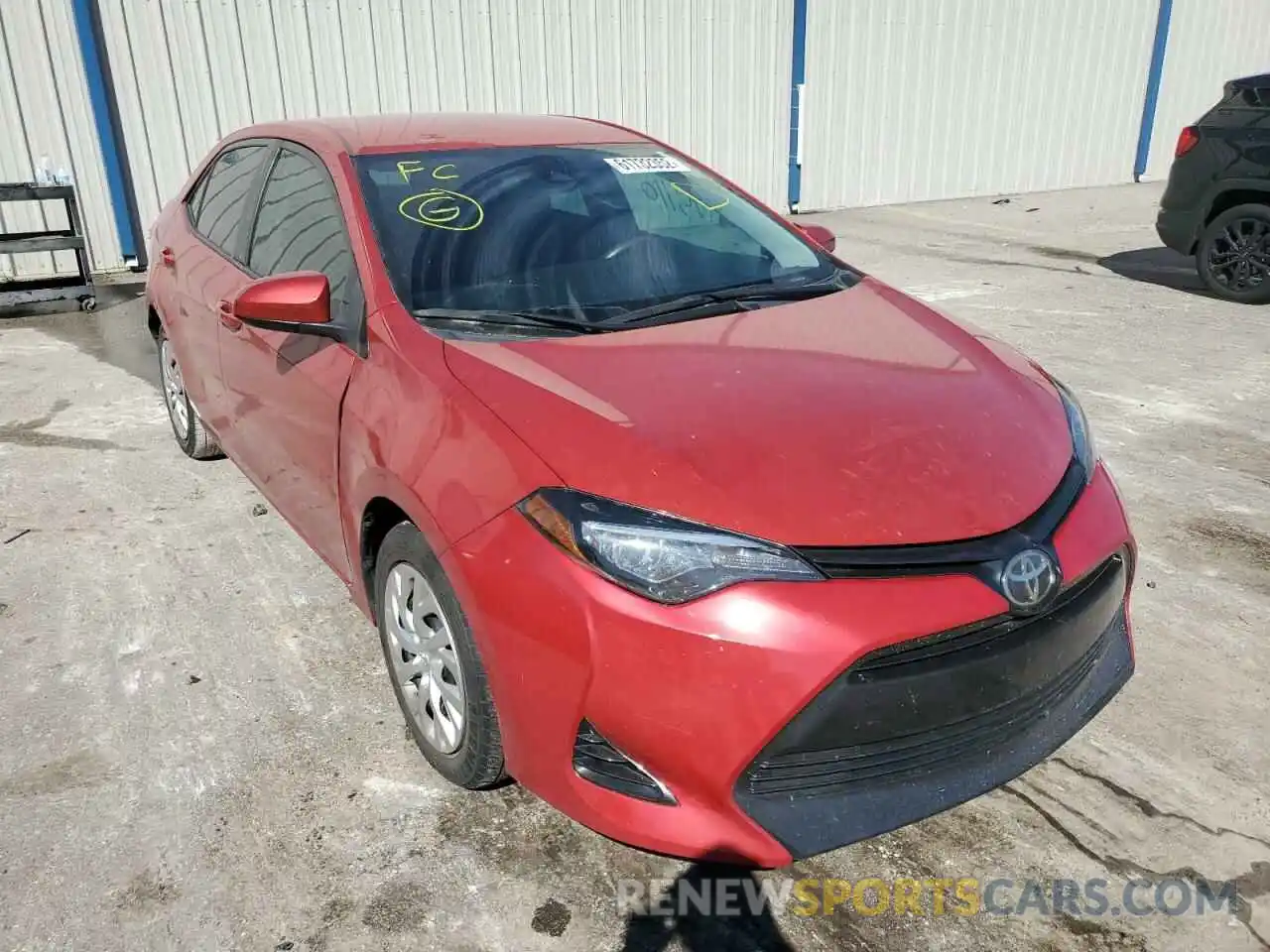 1 Photograph of a damaged car 5YFBURHE1KP868650 TOYOTA COROLLA 2019