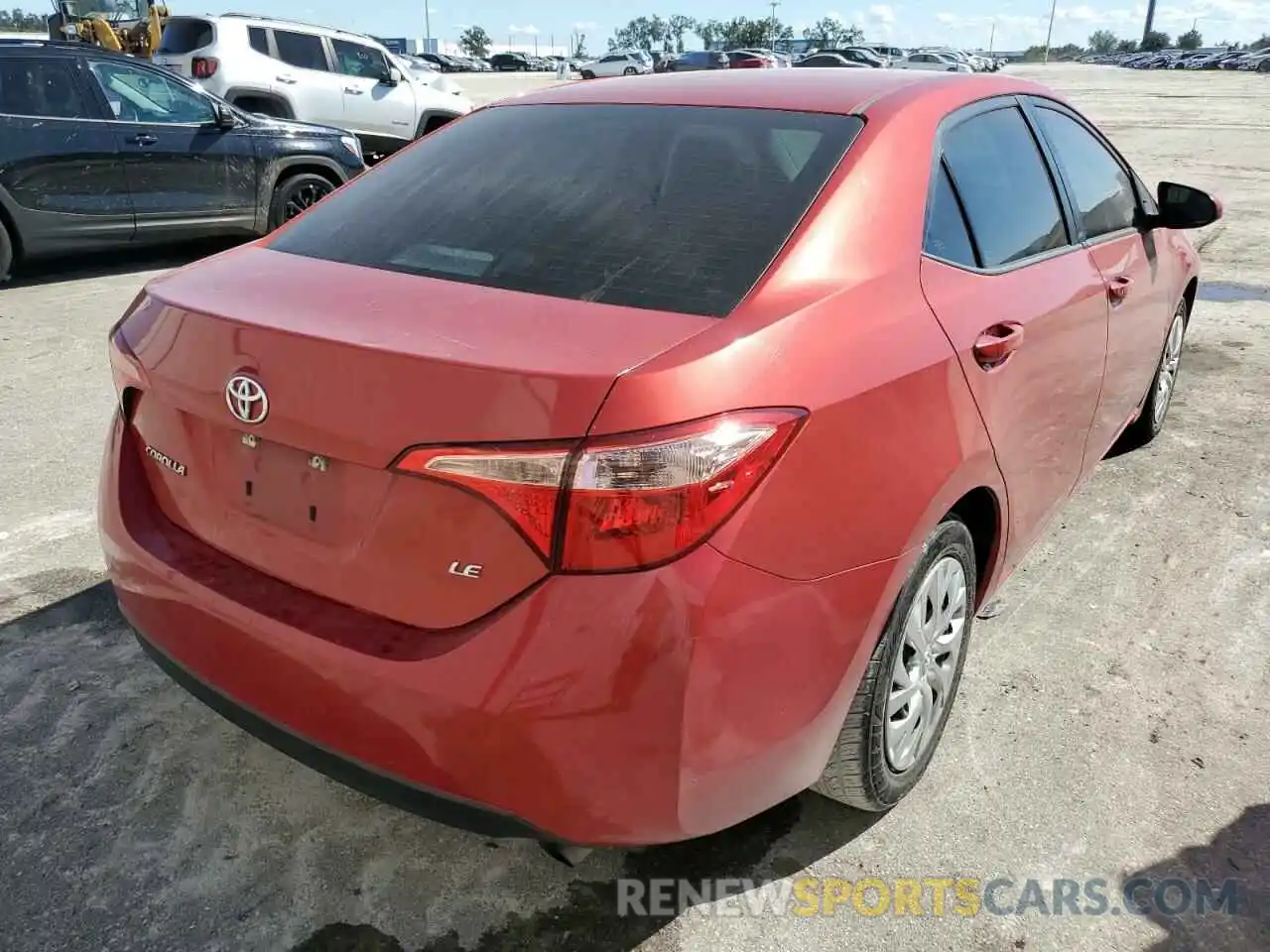 4 Photograph of a damaged car 5YFBURHE1KP868650 TOYOTA COROLLA 2019