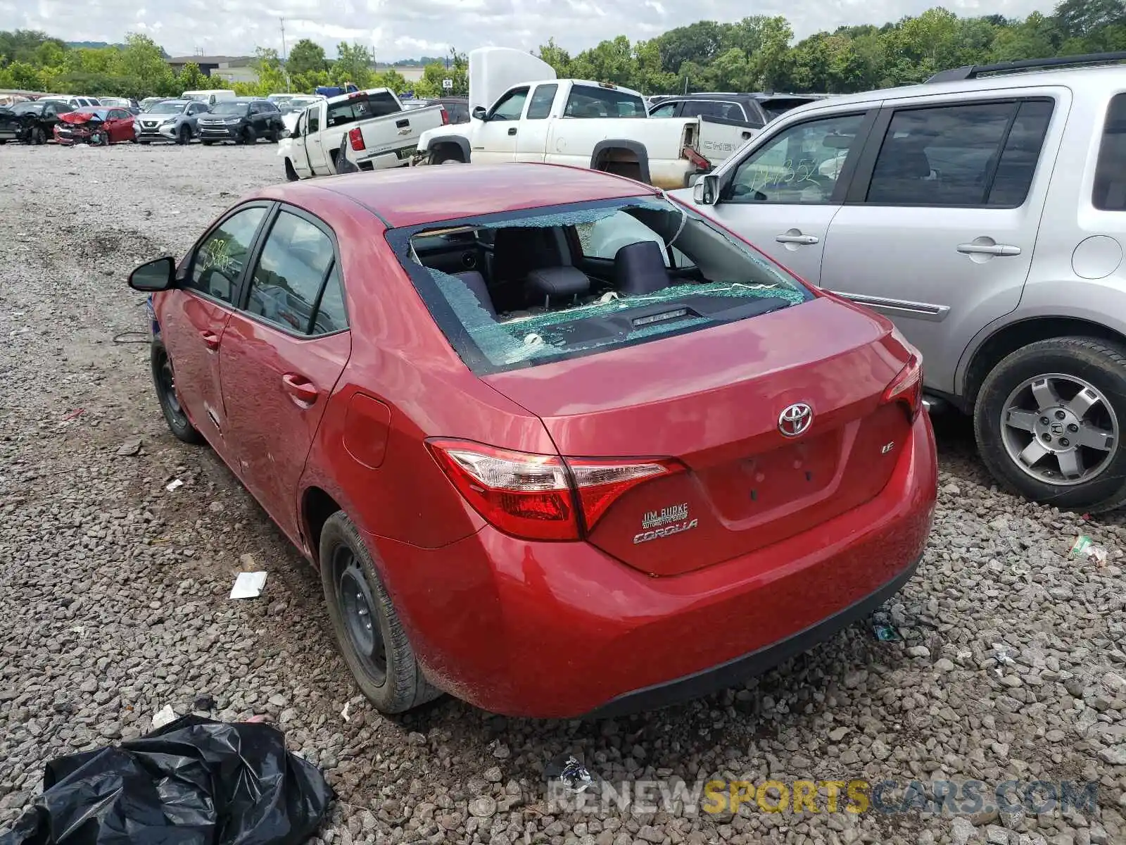 3 Photograph of a damaged car 5YFBURHE1KP869099 TOYOTA COROLLA 2019