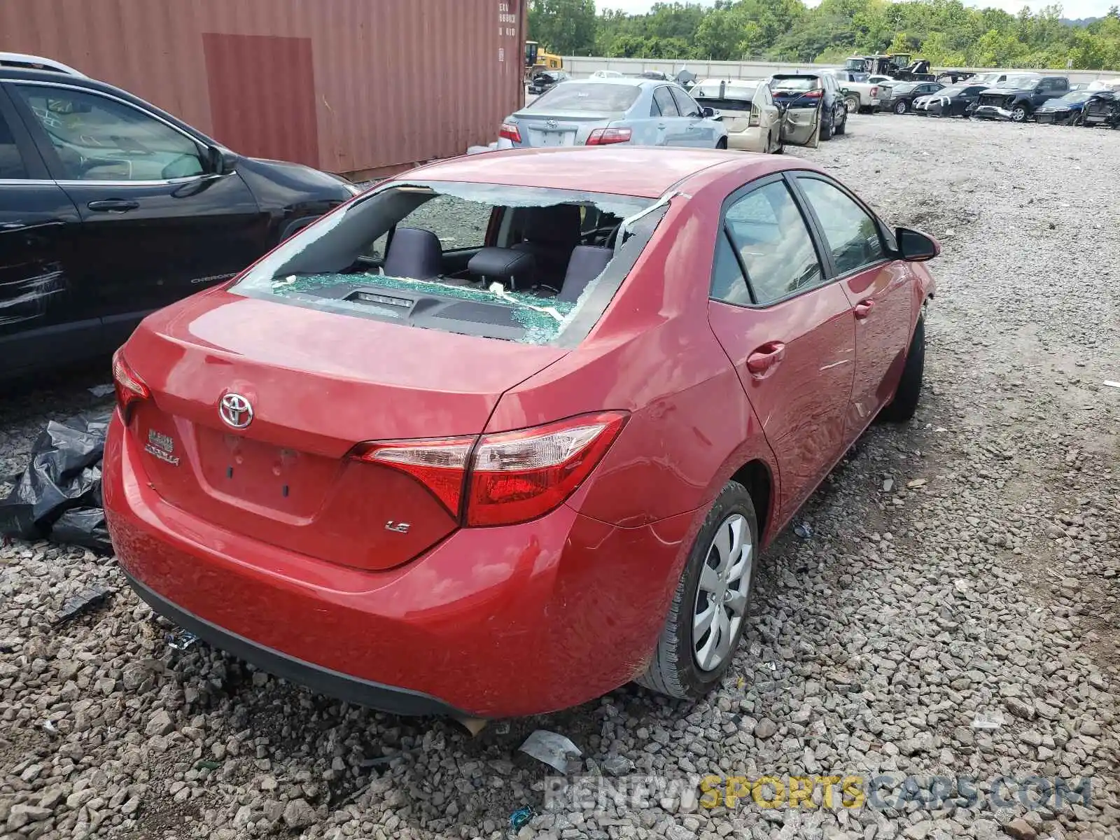 4 Photograph of a damaged car 5YFBURHE1KP869099 TOYOTA COROLLA 2019