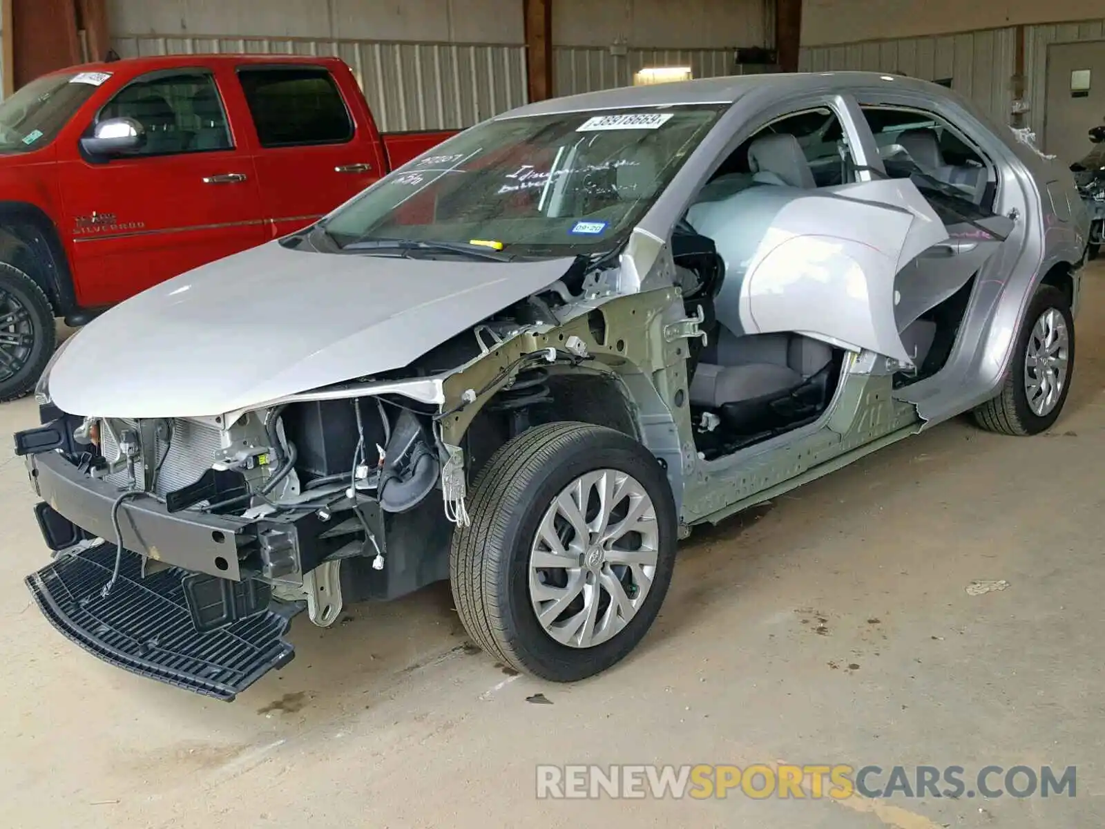 2 Photograph of a damaged car 5YFBURHE1KP869409 TOYOTA COROLLA 2019