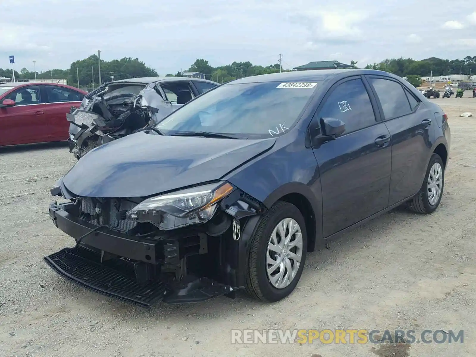 2 Photograph of a damaged car 5YFBURHE1KP869734 TOYOTA COROLLA 2019