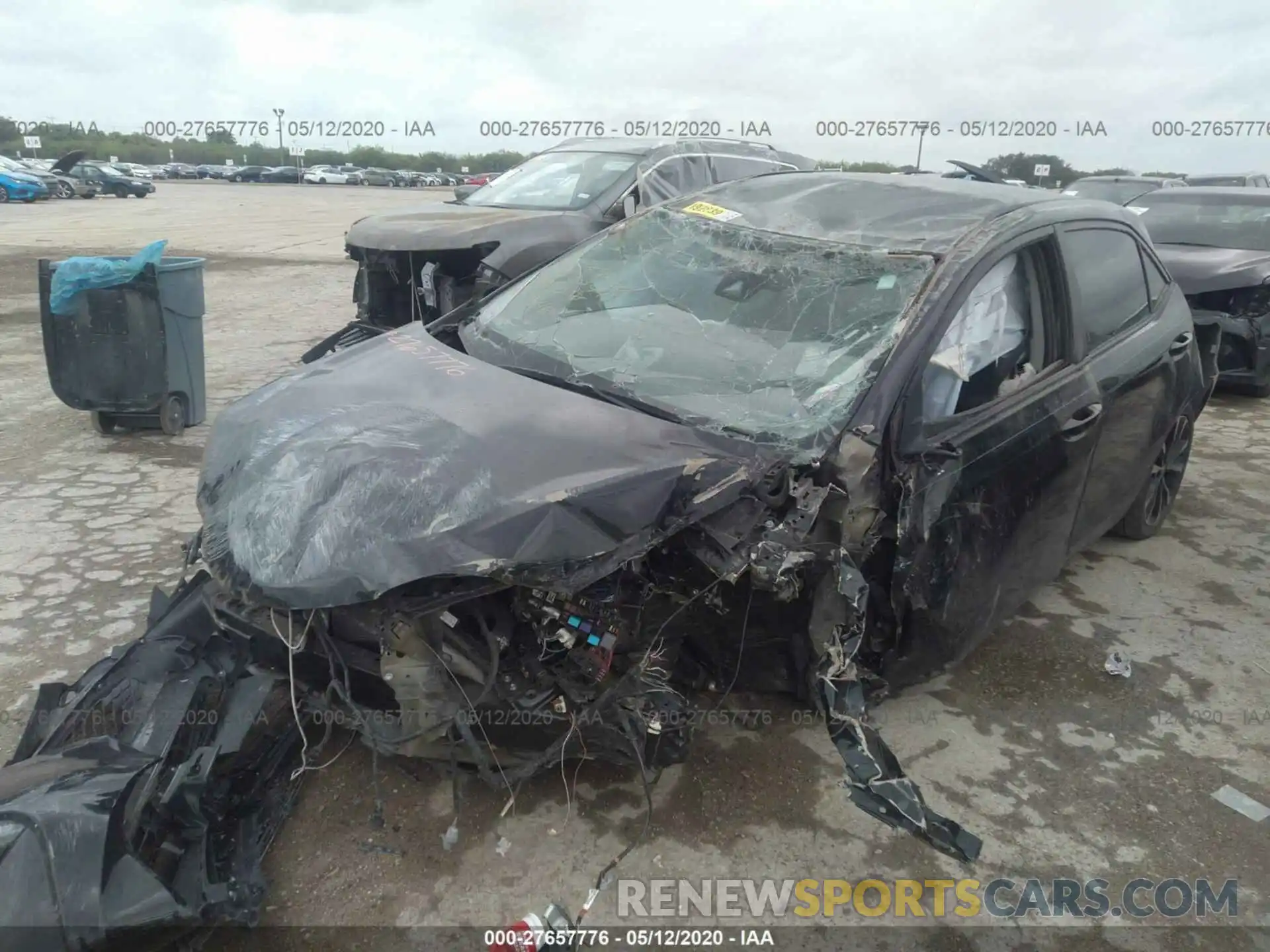 2 Photograph of a damaged car 5YFBURHE1KP869846 TOYOTA COROLLA 2019