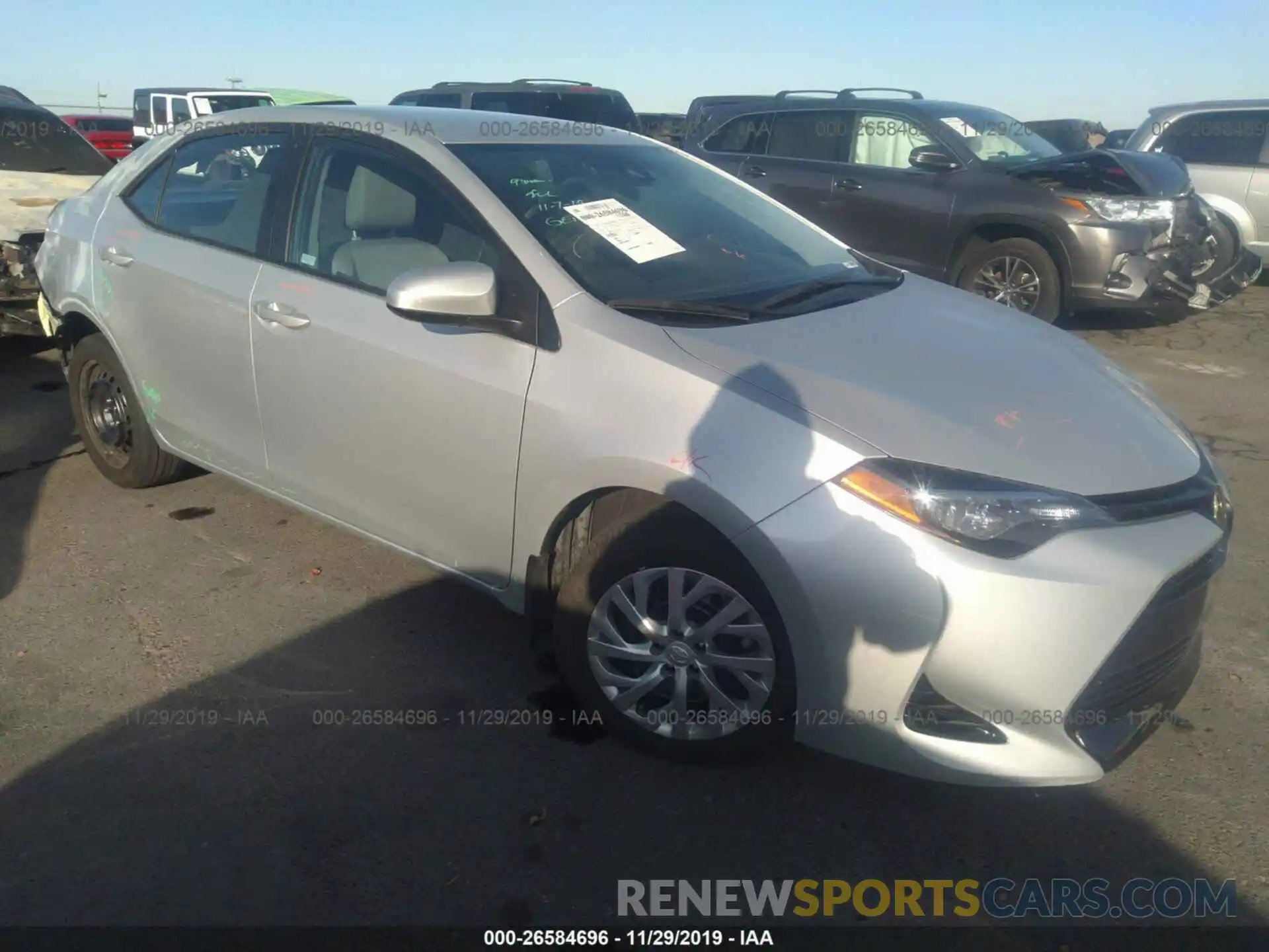 1 Photograph of a damaged car 5YFBURHE1KP870057 TOYOTA COROLLA 2019