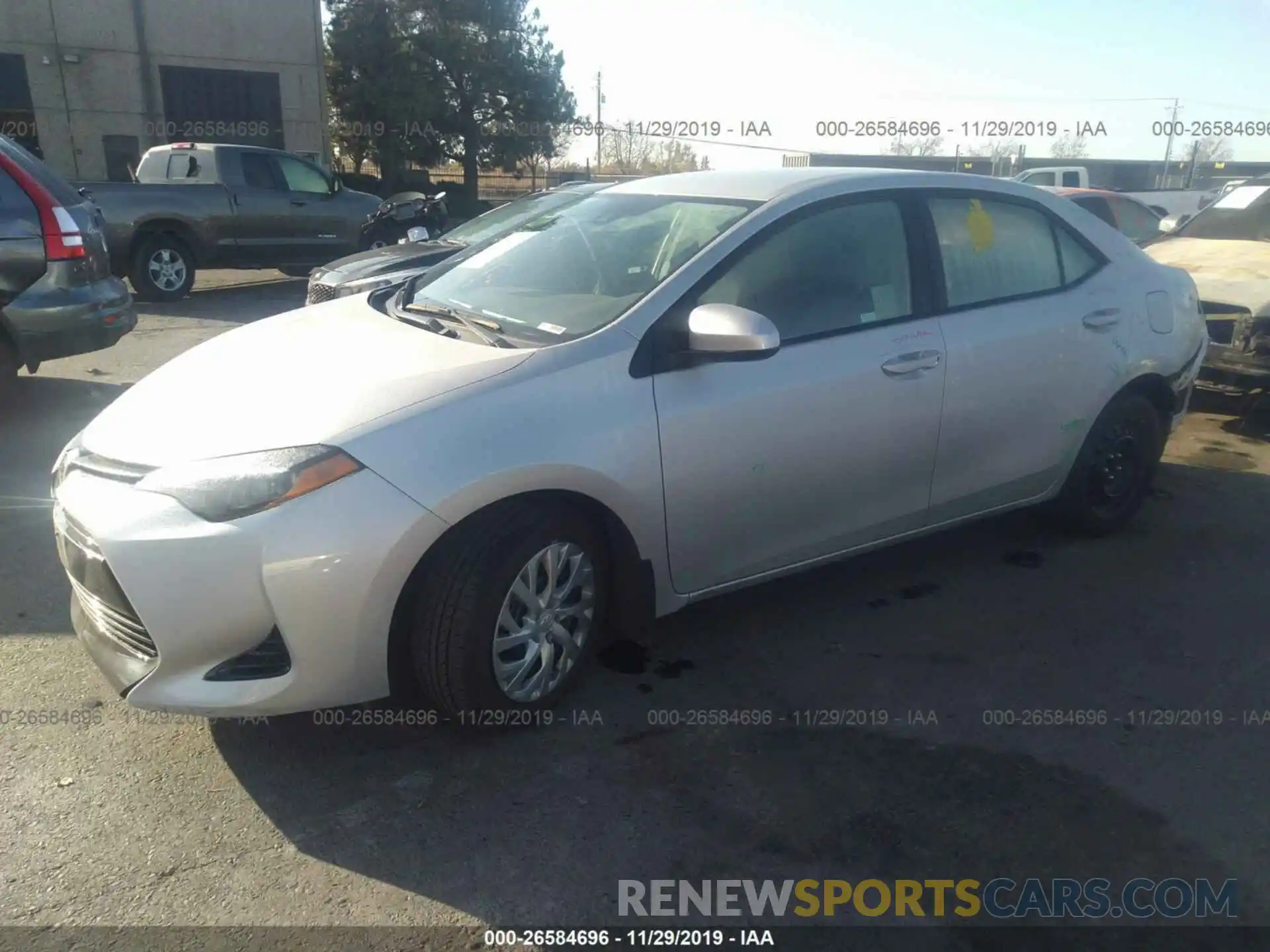 2 Photograph of a damaged car 5YFBURHE1KP870057 TOYOTA COROLLA 2019