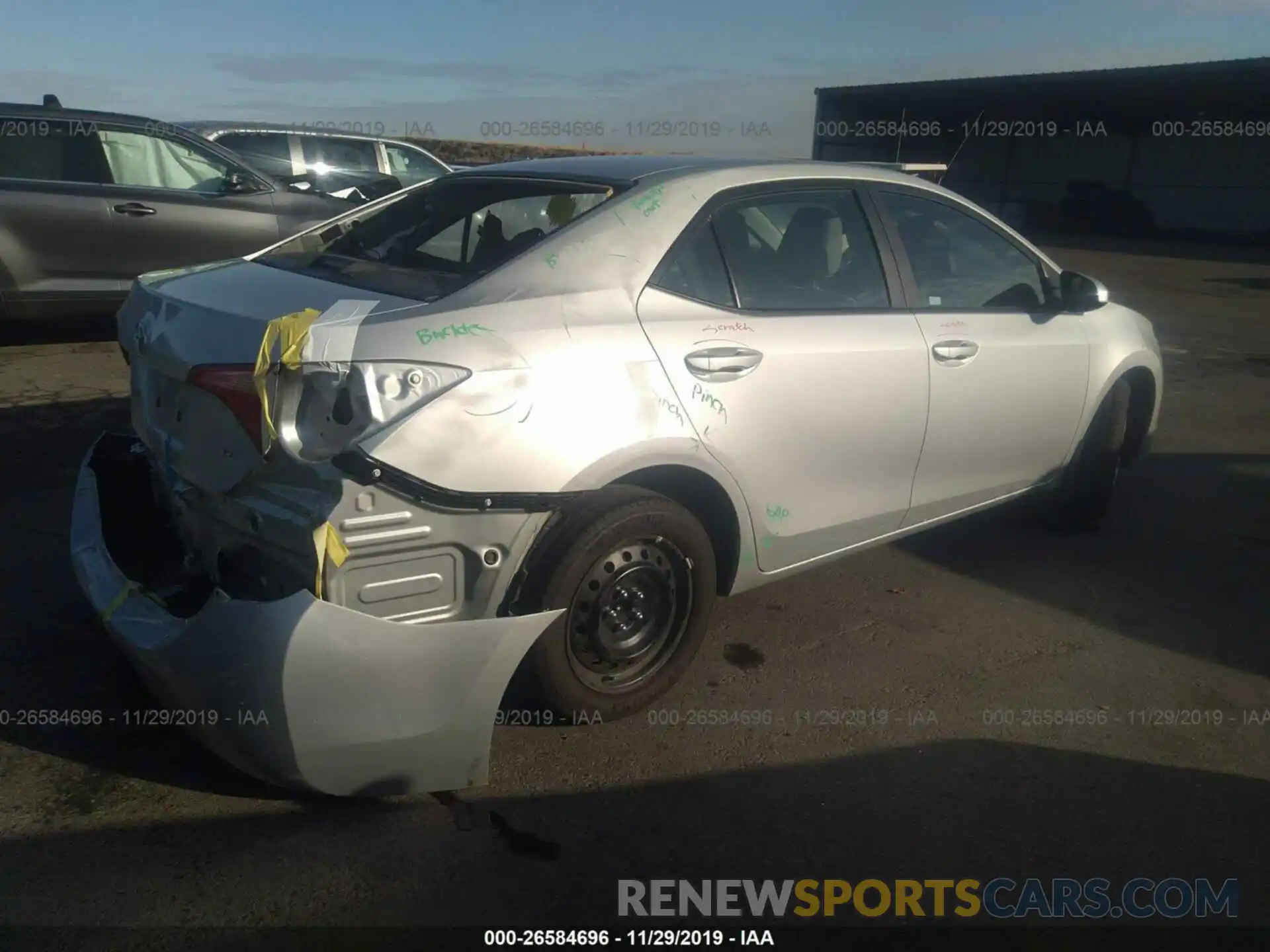 4 Photograph of a damaged car 5YFBURHE1KP870057 TOYOTA COROLLA 2019