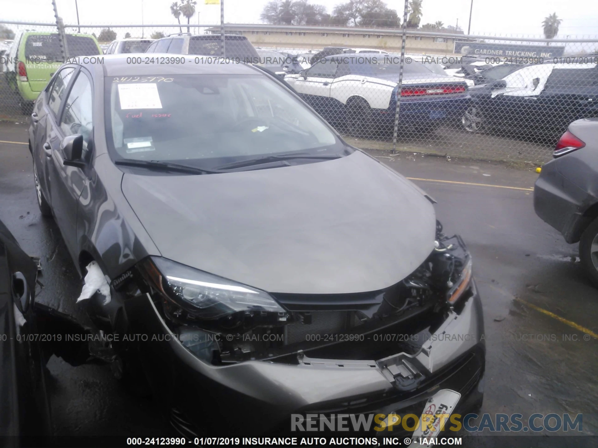 1 Photograph of a damaged car 5YFBURHE1KP871452 TOYOTA COROLLA 2019