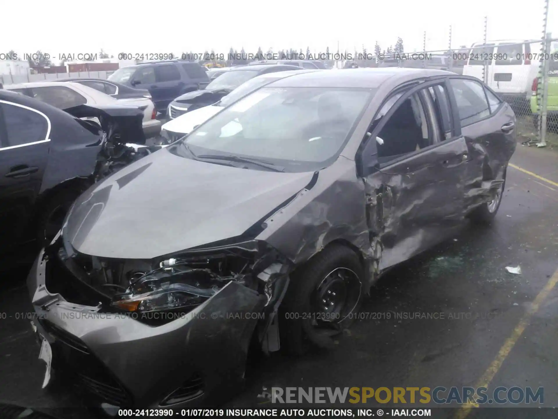 2 Photograph of a damaged car 5YFBURHE1KP871452 TOYOTA COROLLA 2019