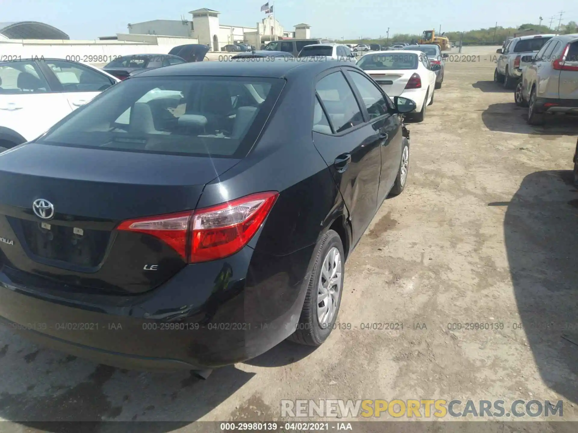 4 Photograph of a damaged car 5YFBURHE1KP871645 TOYOTA COROLLA 2019