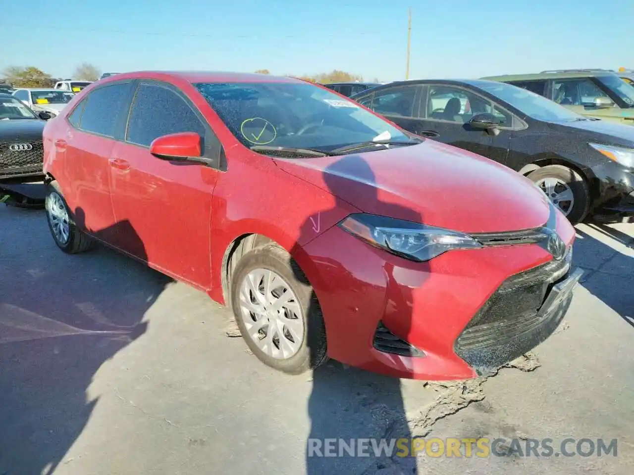 1 Photograph of a damaged car 5YFBURHE1KP872326 TOYOTA COROLLA 2019