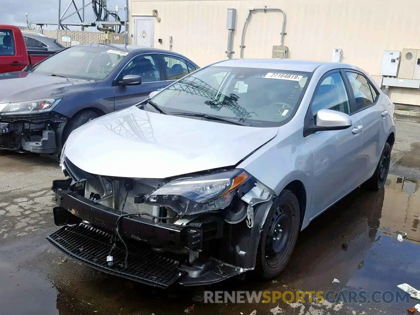 2 Photograph of a damaged car 5YFBURHE1KP872469 TOYOTA COROLLA 2019