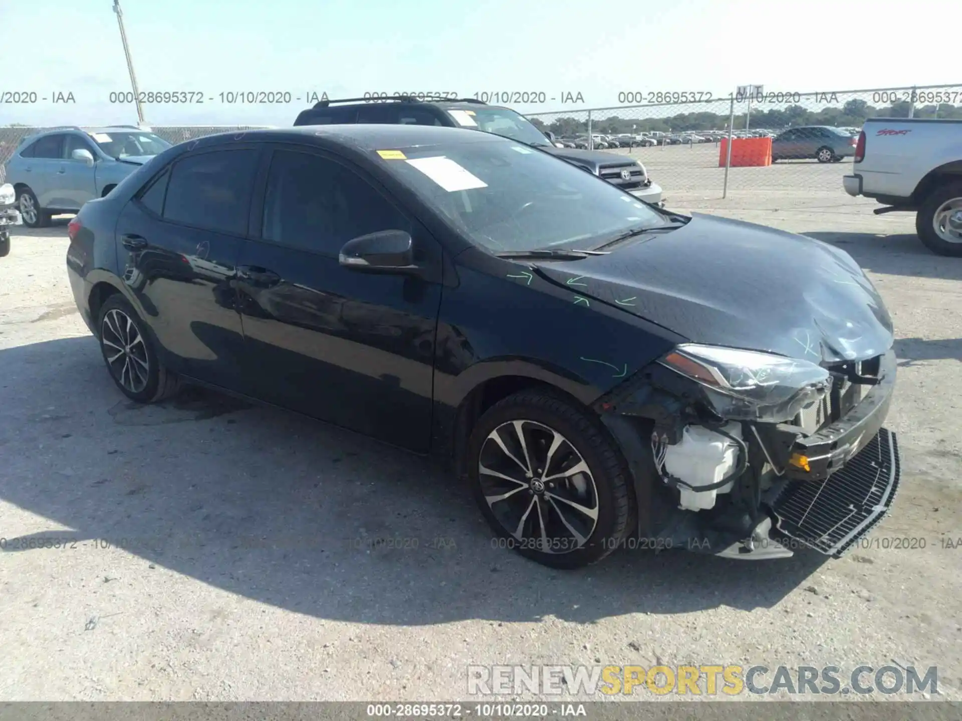 1 Photograph of a damaged car 5YFBURHE1KP872939 TOYOTA COROLLA 2019