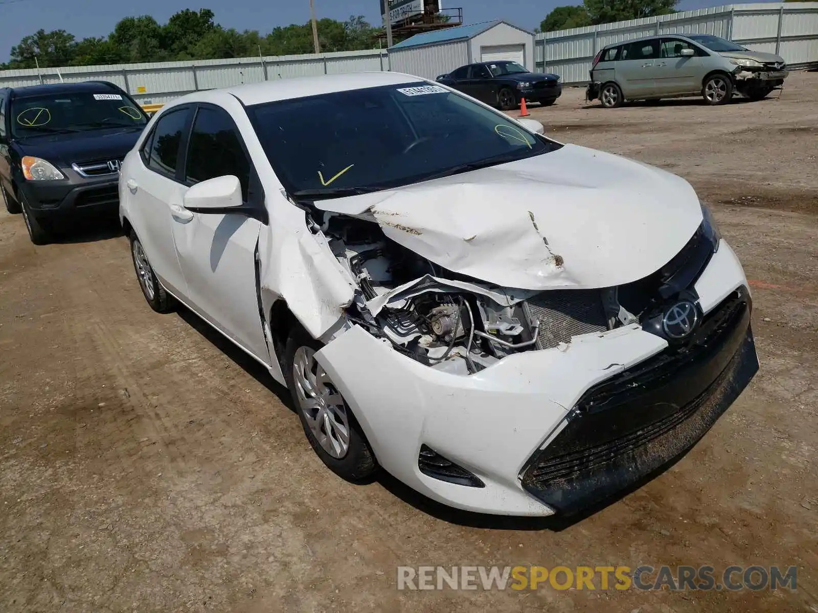 1 Photograph of a damaged car 5YFBURHE1KP873086 TOYOTA COROLLA 2019