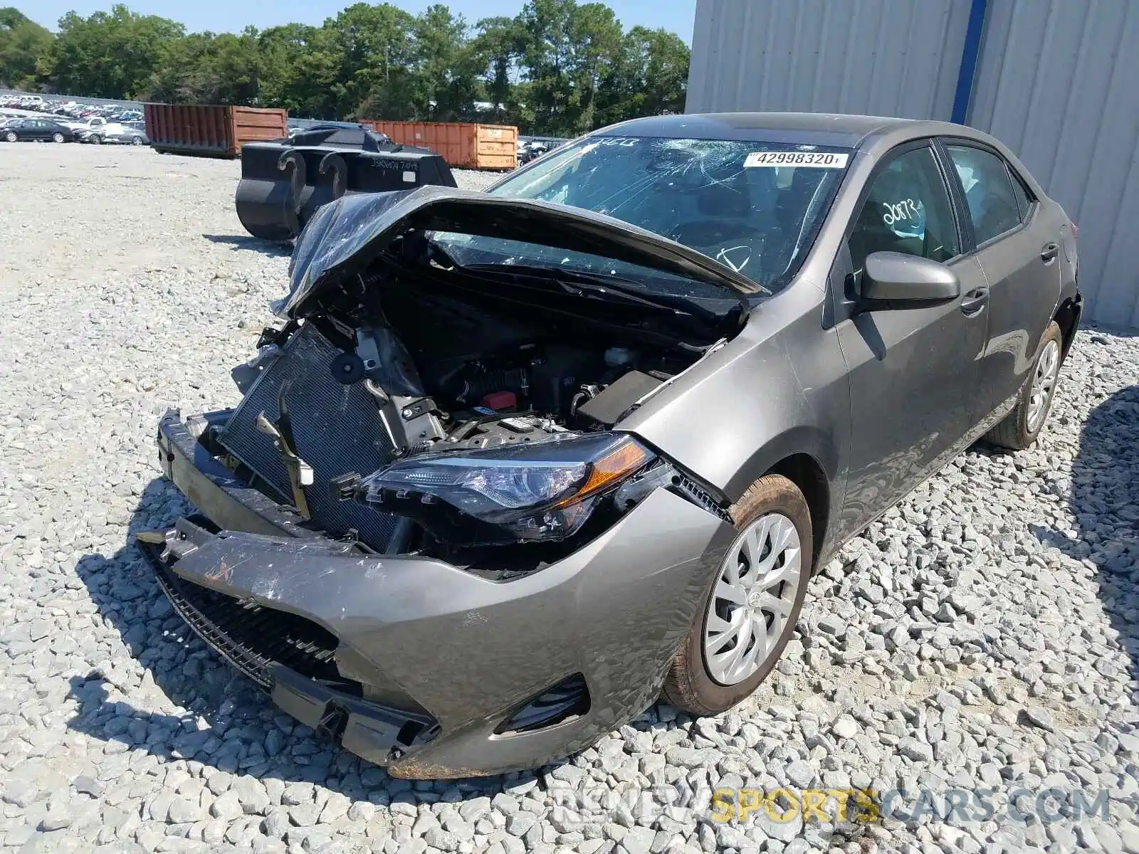 2 Photograph of a damaged car 5YFBURHE1KP873332 TOYOTA COROLLA 2019