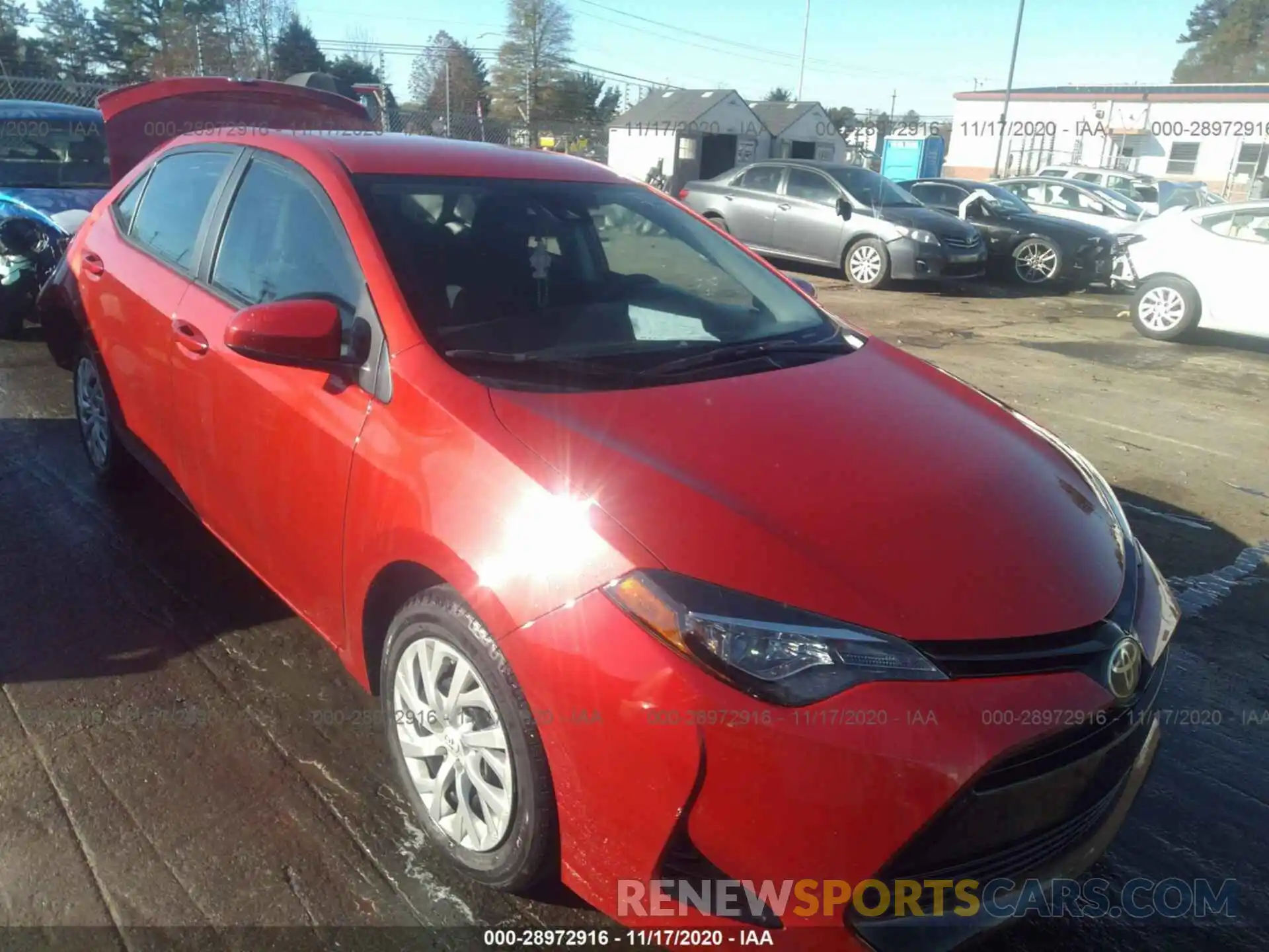 1 Photograph of a damaged car 5YFBURHE1KP873346 TOYOTA COROLLA 2019