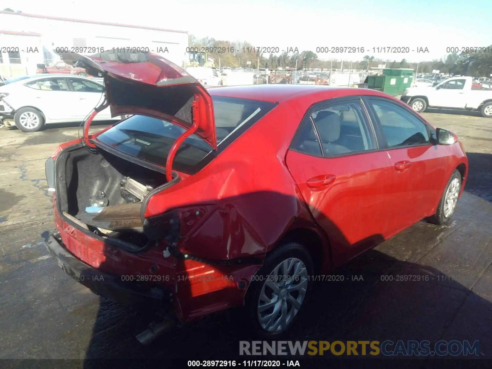 4 Photograph of a damaged car 5YFBURHE1KP873346 TOYOTA COROLLA 2019