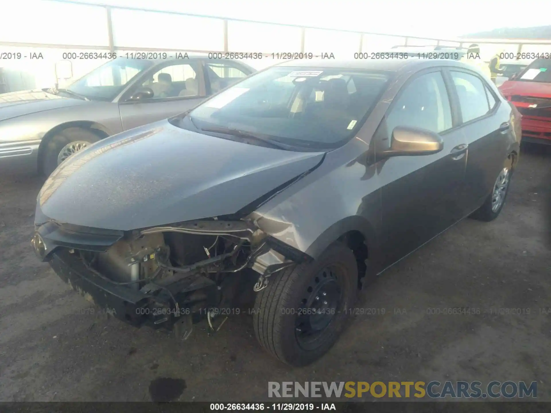 2 Photograph of a damaged car 5YFBURHE1KP873590 TOYOTA COROLLA 2019