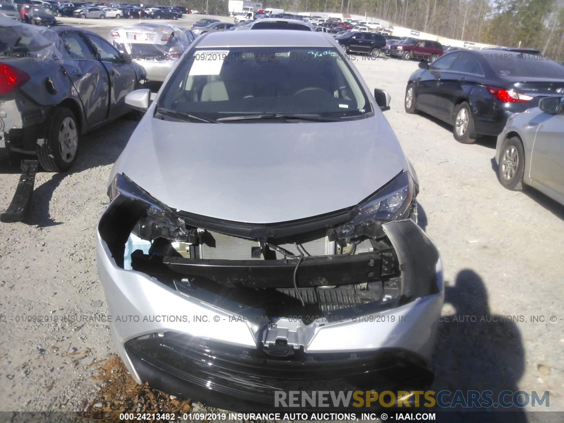 6 Photograph of a damaged car 5YFBURHE1KP873606 TOYOTA COROLLA 2019