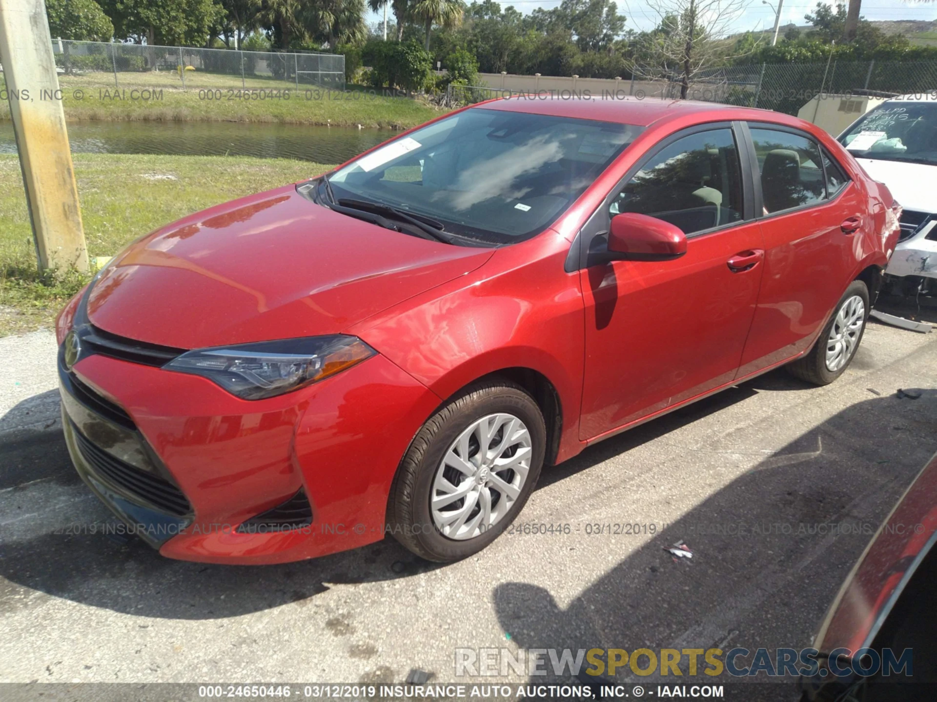 2 Photograph of a damaged car 5YFBURHE1KP873699 TOYOTA COROLLA 2019